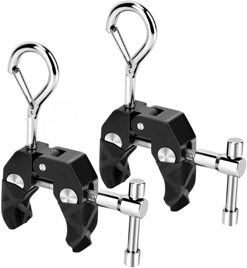 KOMCLUB Tarp Clips Car Roof Joint for Tarp Attachment,Easy Installation, Compact, Durable, Doubles as Lantern Hanger (1)