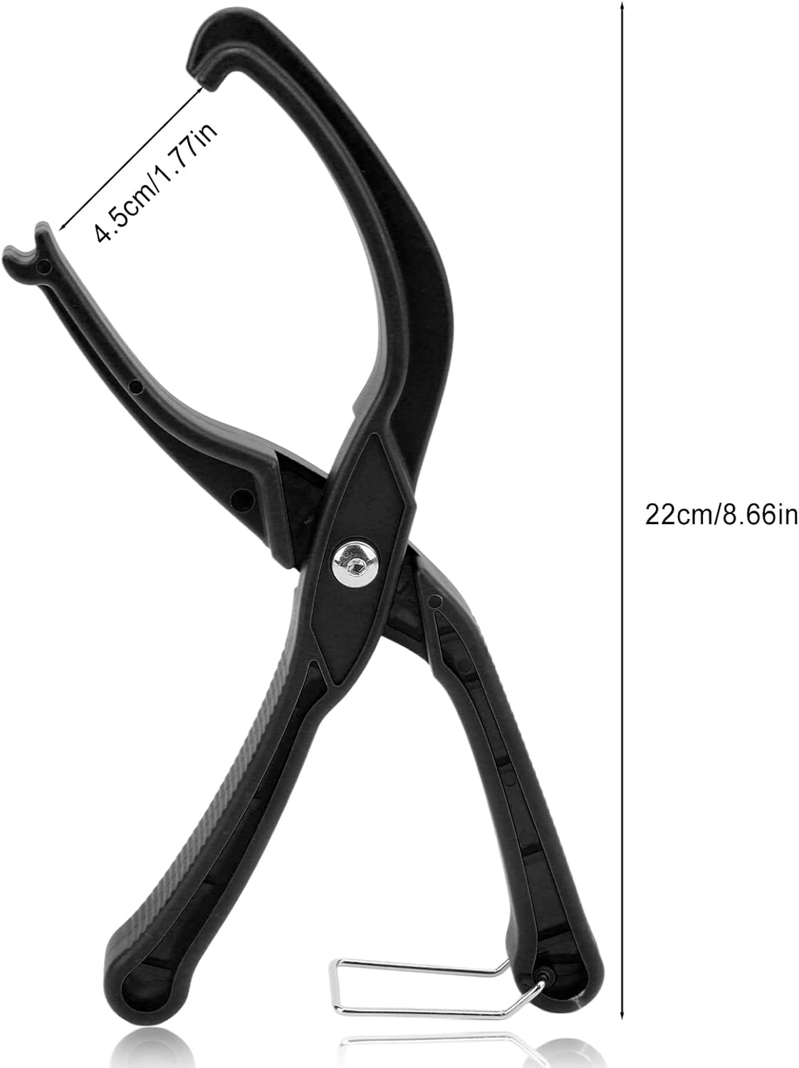 Bike Tire Pliers, Bike Bicycle Tire Lever, Labor Saving Bicycle Tyre Remover, Cycling Repair Tool with Non Slip Grip, Road Mountain Bike Tire Changer for Install Wire Bead Tires Stubborn Tires(Black) image number 1