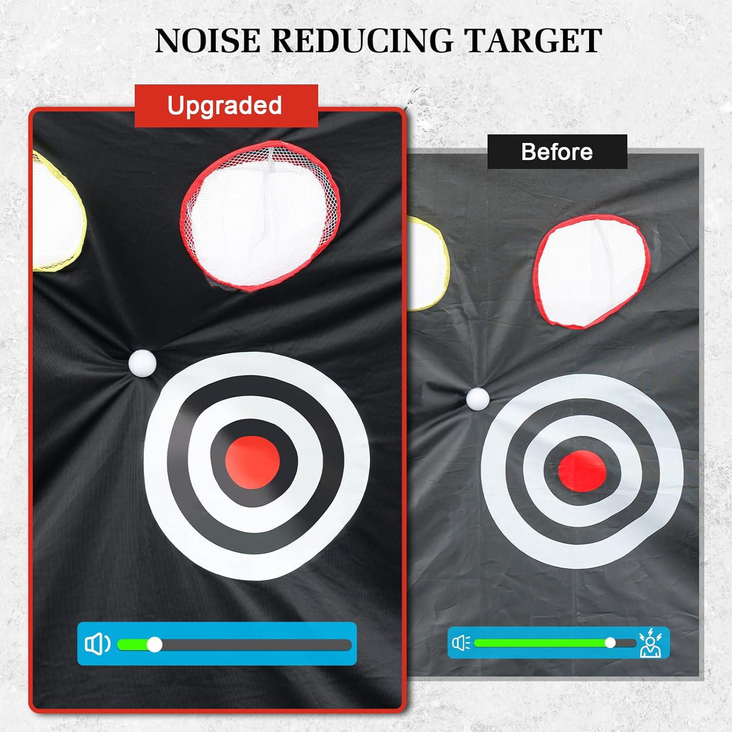 Golf Net with Noise Reduction Design,10X7Ft Golf Nets for Backyard Driving Real Golf Balls,Golf Practice Net Indoor Outdoor with Tri-Turf Golf Mat for Golf Training Aid Chipping Swing Trainer image number 6