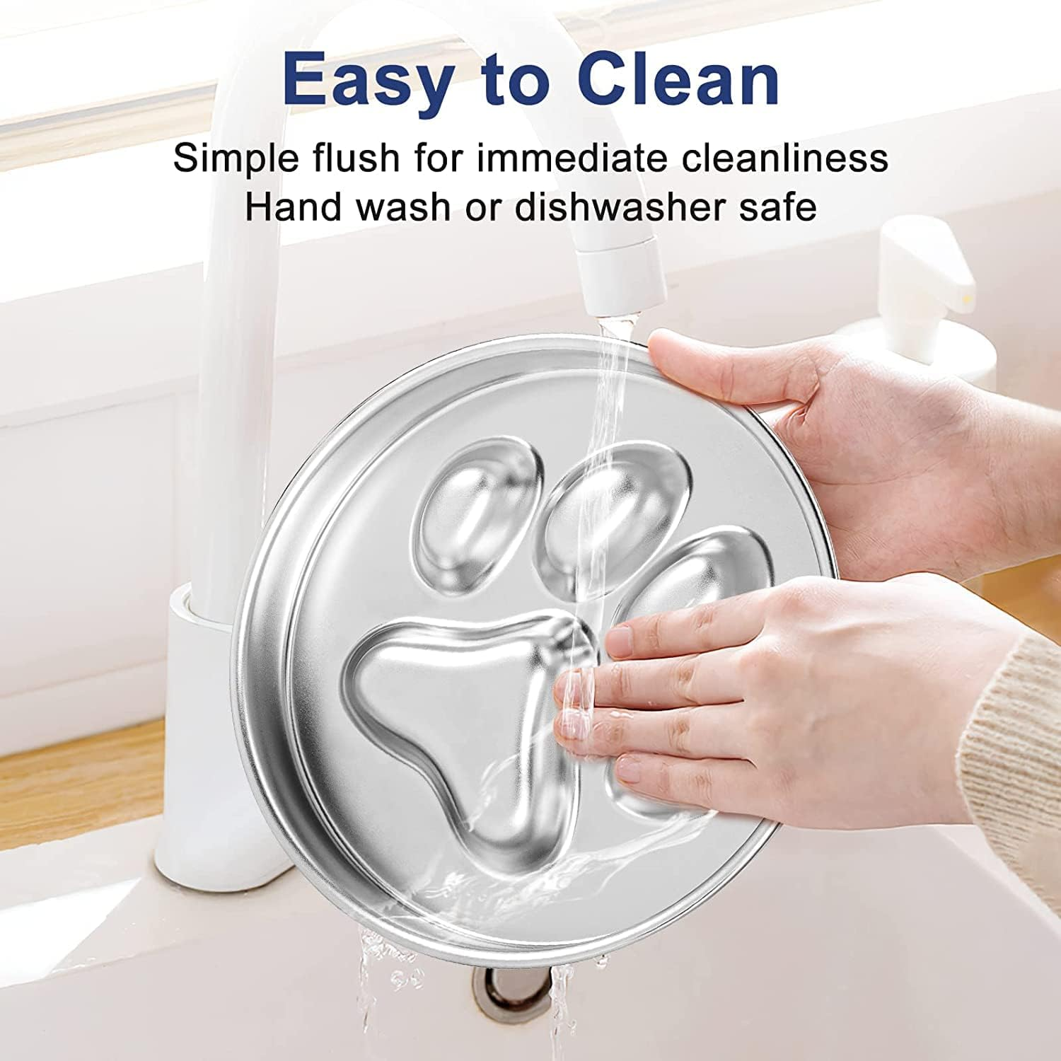 KUOHAI Slow Feeder Dog Bowls 304 Stainless Steel, 2 Cups Metal Dog Food Bowls, Dog Water Bowl for Small & Medium Sized Dogs, Fun Bloat Stop Pet Bowl for Fast Eaters image number 5