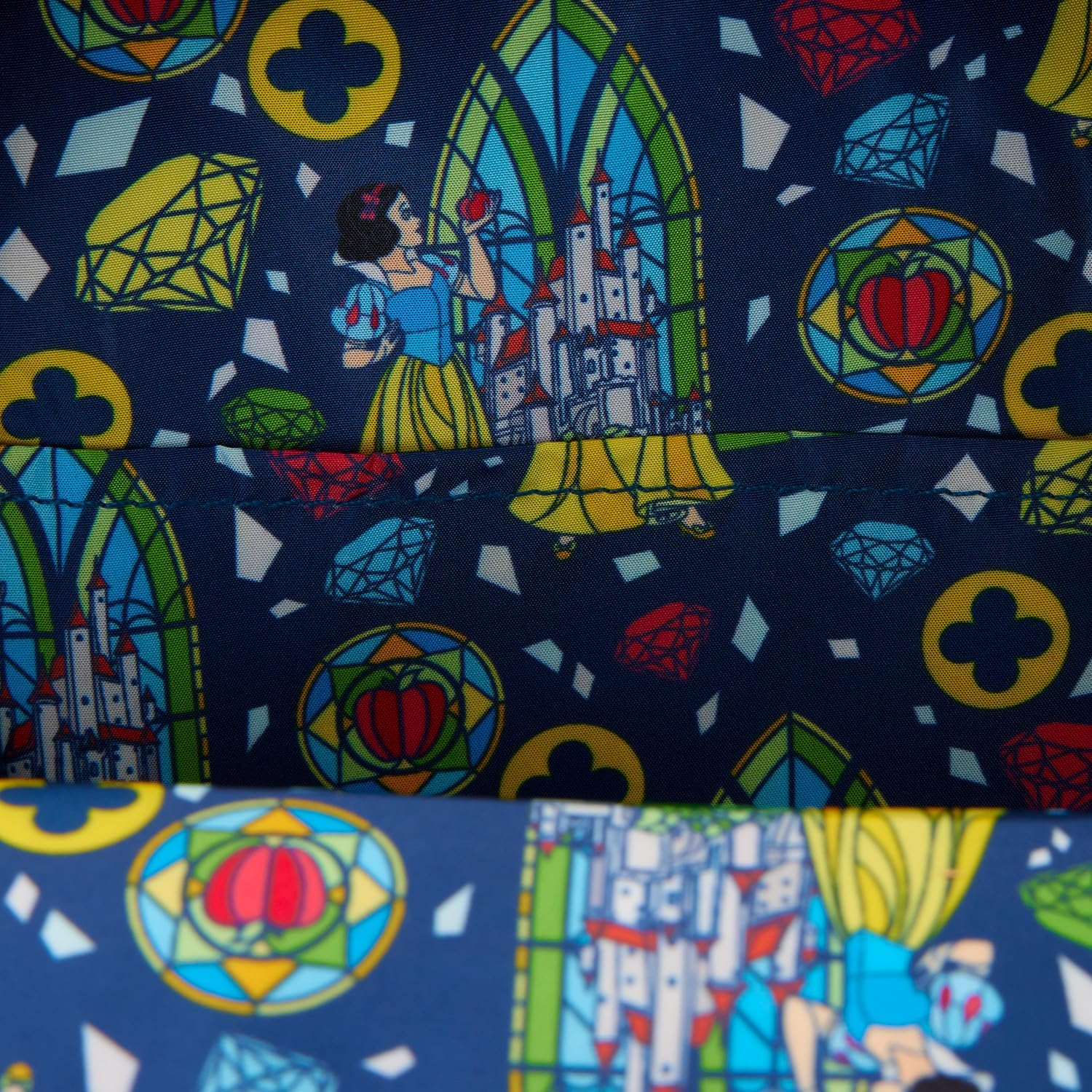 Loungefly Disney Princess Stained Glass Collection: Snow White Mini-Backpack, Amazon Exclusive image number 2