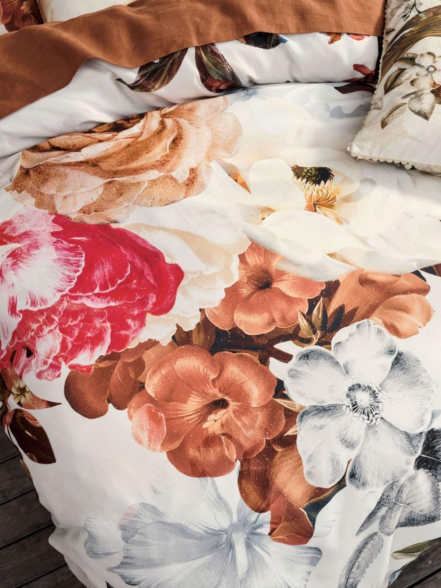 Linen House Primavera Quilt Cover Set, Caramel, Double Bed image number 3