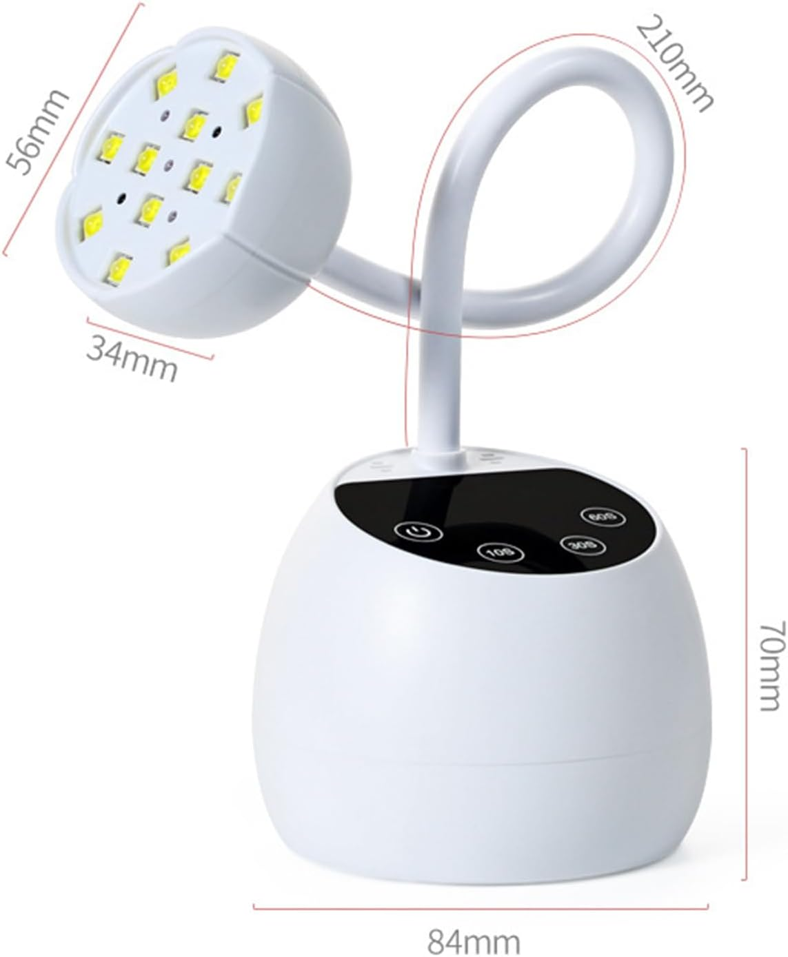 36W Mini UV Light for Nails with Smart Sensor Charging Cordless Rechargeable 360&deg; Adjustable Nail Dryer for Salon & Home Use Portable Nail Polish Flash Curing Tool image number 5