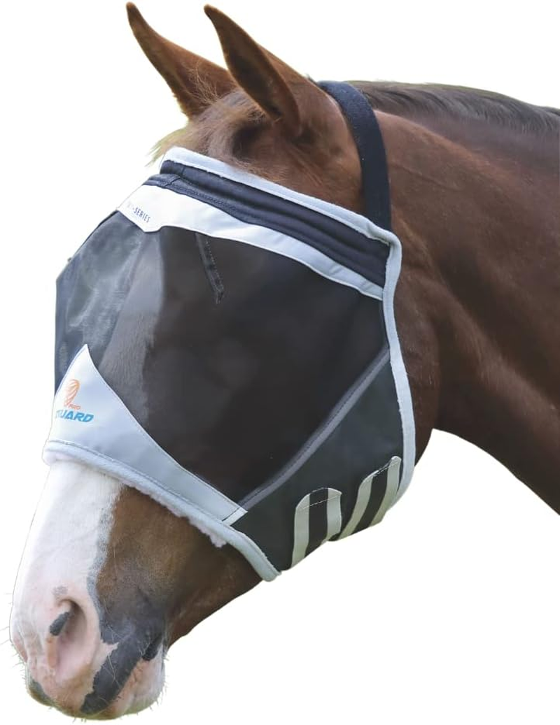 Shires Equestrian Fine Mesh Earless Fly Mask (Pony, Black)