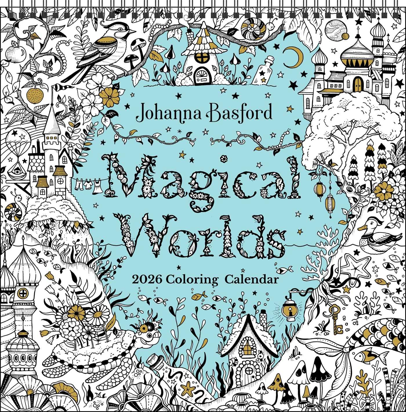 Johanna Basford'S 2026 Coloring Wall Calendar image number 2
