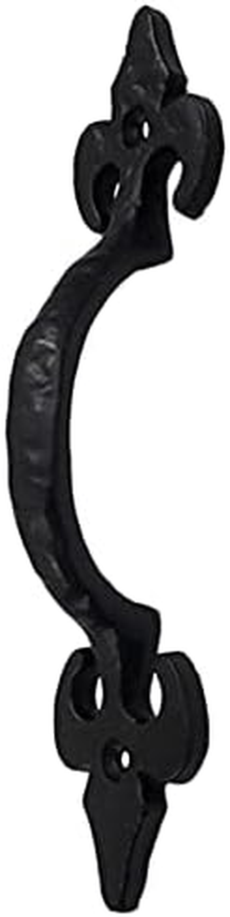 Adonai Hardware Nethaniah Antique Cast Iron Cabinet Pull Handles (6.1" X 2 Pack, Matte Black) for Vintage Wooden Barn Doors, Gates, Closets, Furniture, Drawers, Cupboards, Wardrobes and Sheds