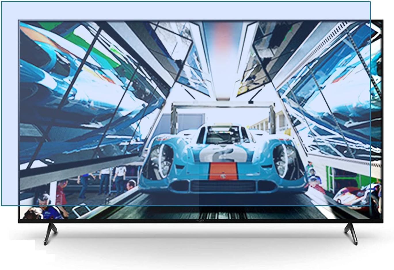 40-75 Inch anti Glare anti Break LCD TV Screen Protector,Blue Light Filter,Shielding UV and Radiation Monitor Filter,Easy to Install,75" 1682 * 966 image number 3