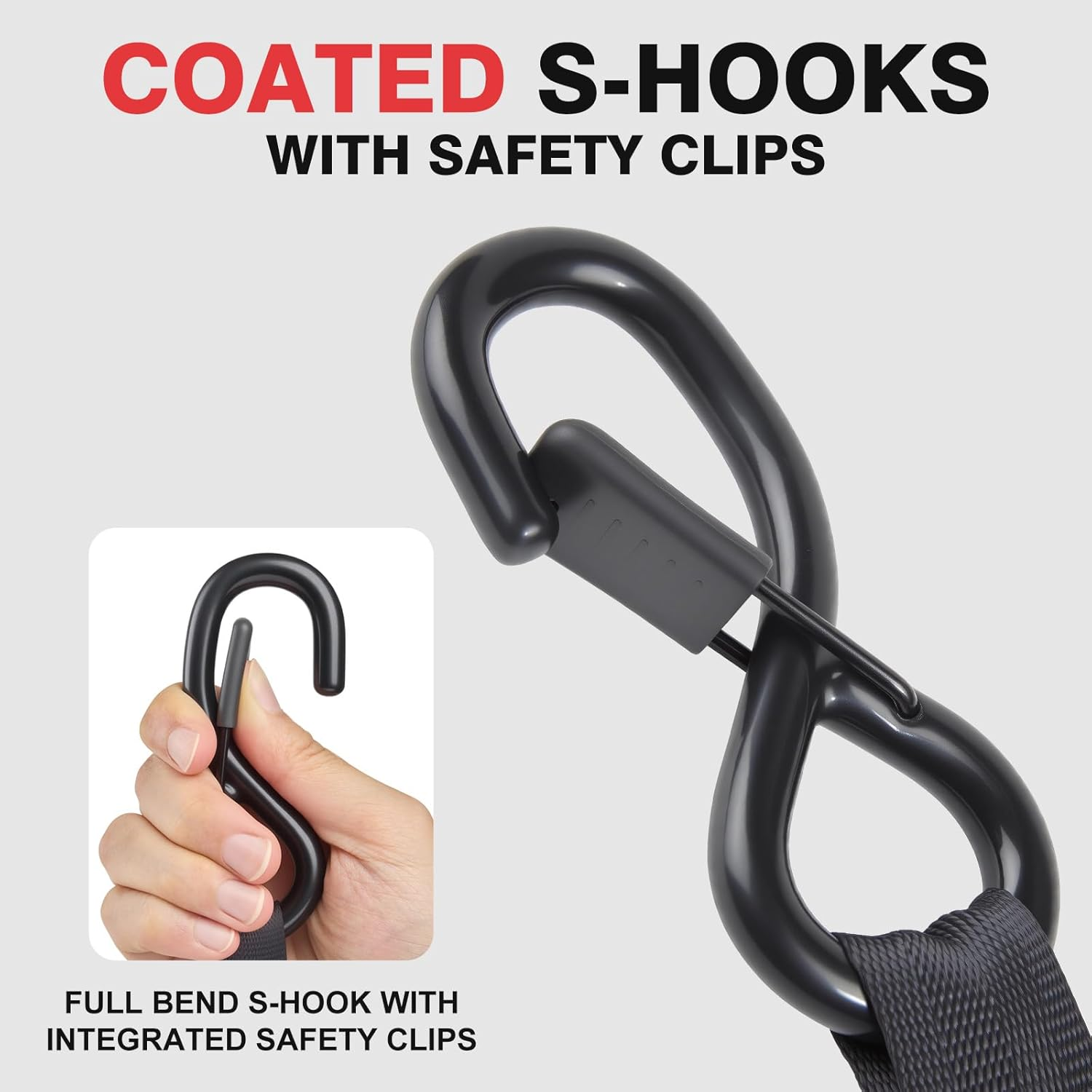 Tiger Australia Auto Slow-Retracting Design Ratchet Straps 4 Pack &ndash; 25Mm X 4.5M Tie down Straps, Upgraded to Stainless Steel Spring, S-Hooks & Storage Bag, for Trailers, Utes, Boats & Moving - Orange image number 6