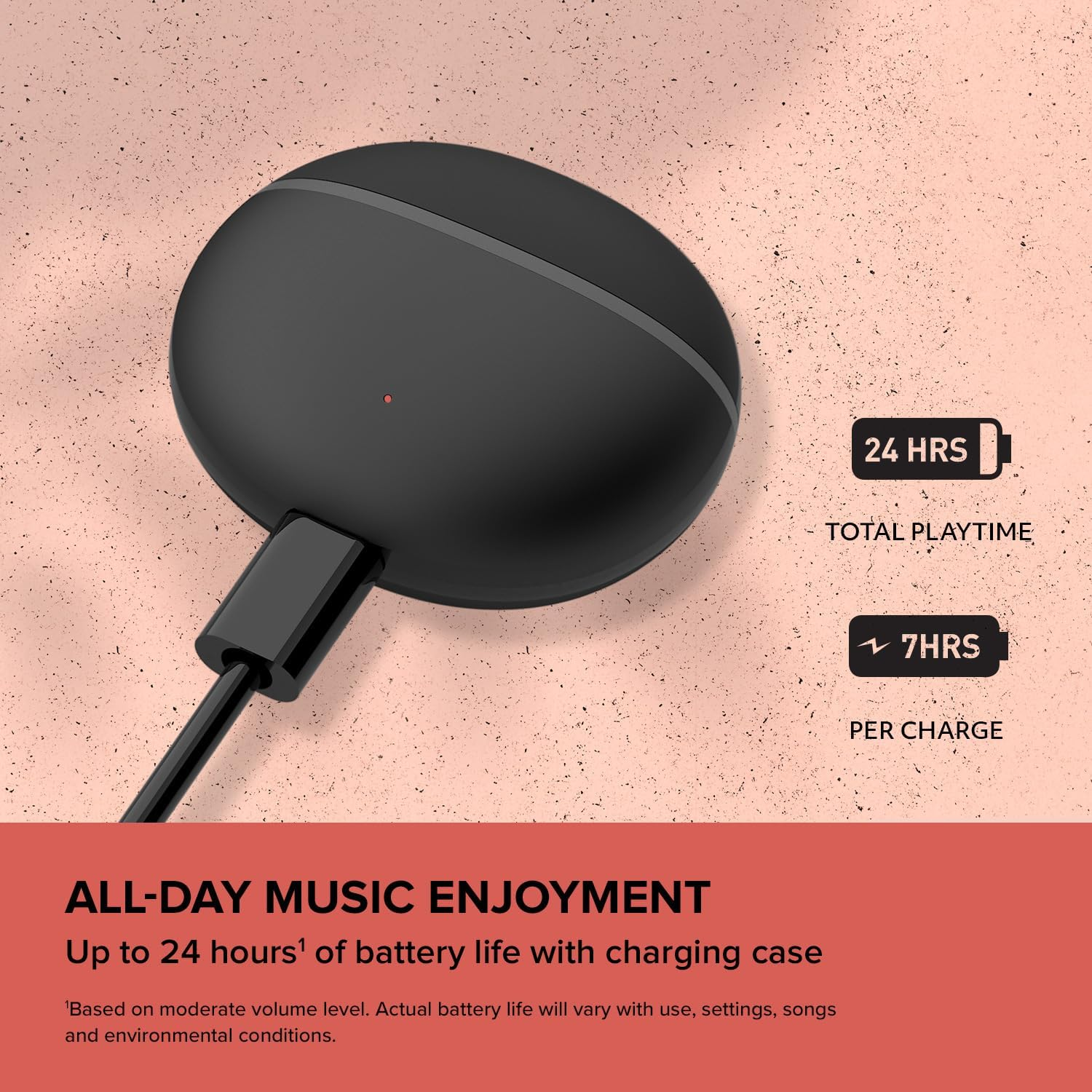 Creative Labs Zen Air Dot TWS In-Ear Headphones, Black image number 3