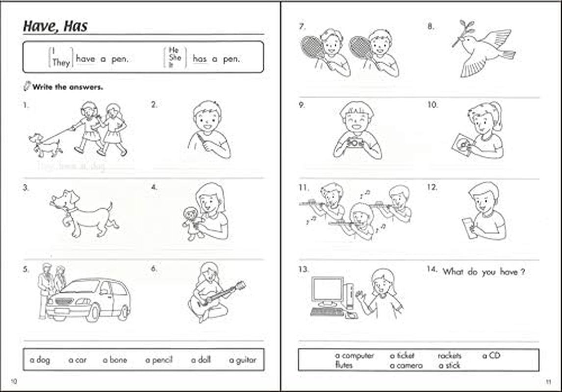 Everyday Verbs Workbook Level 1 English Teaching Material image number 2