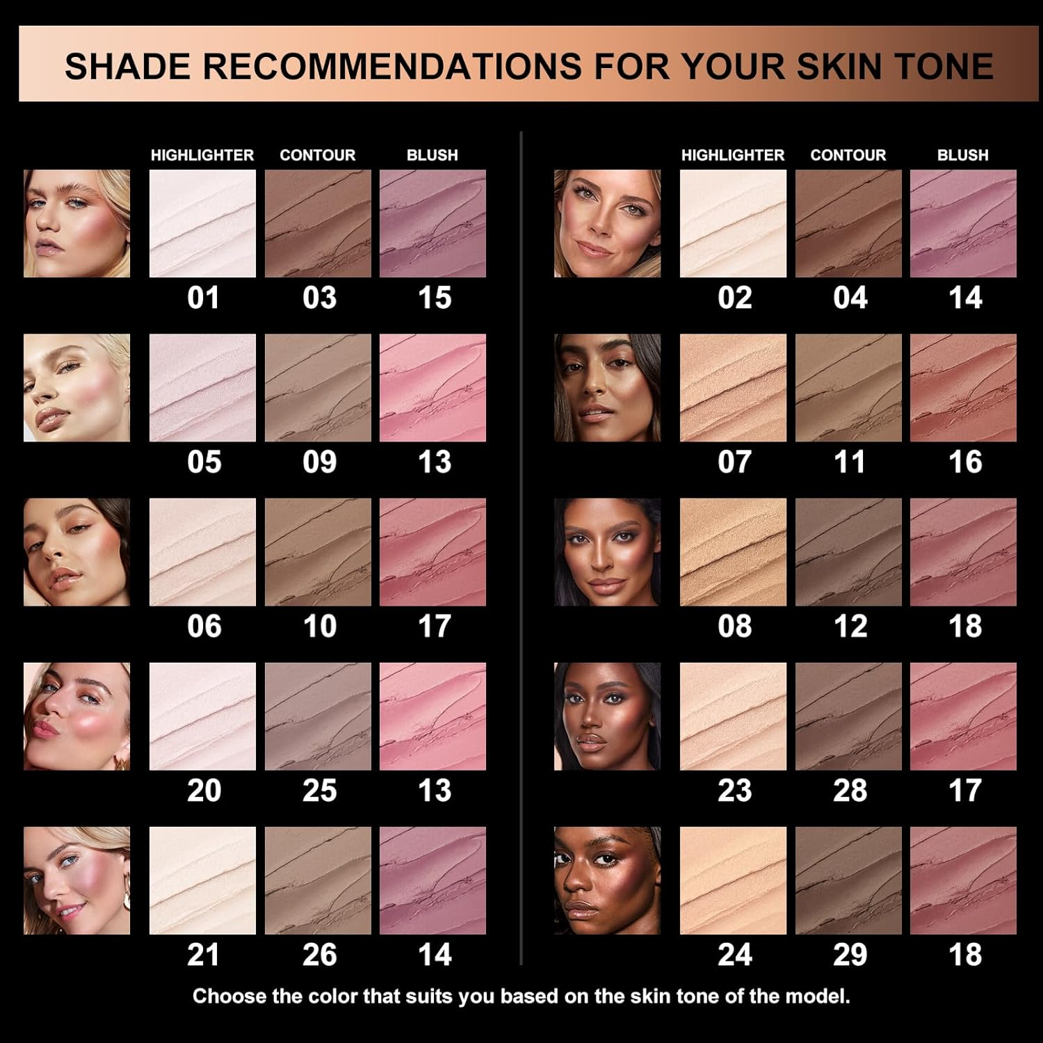 Focallure 3 Pcs Cream Contour Sticks,Shades with Highlighter & Bronzer Blush,Non-Greasy and Water-Resistant Face Contouring Pen,Easy to Sculpt the Create a Finishing Makeup,Neutral,18 Gram - Fair image number 7