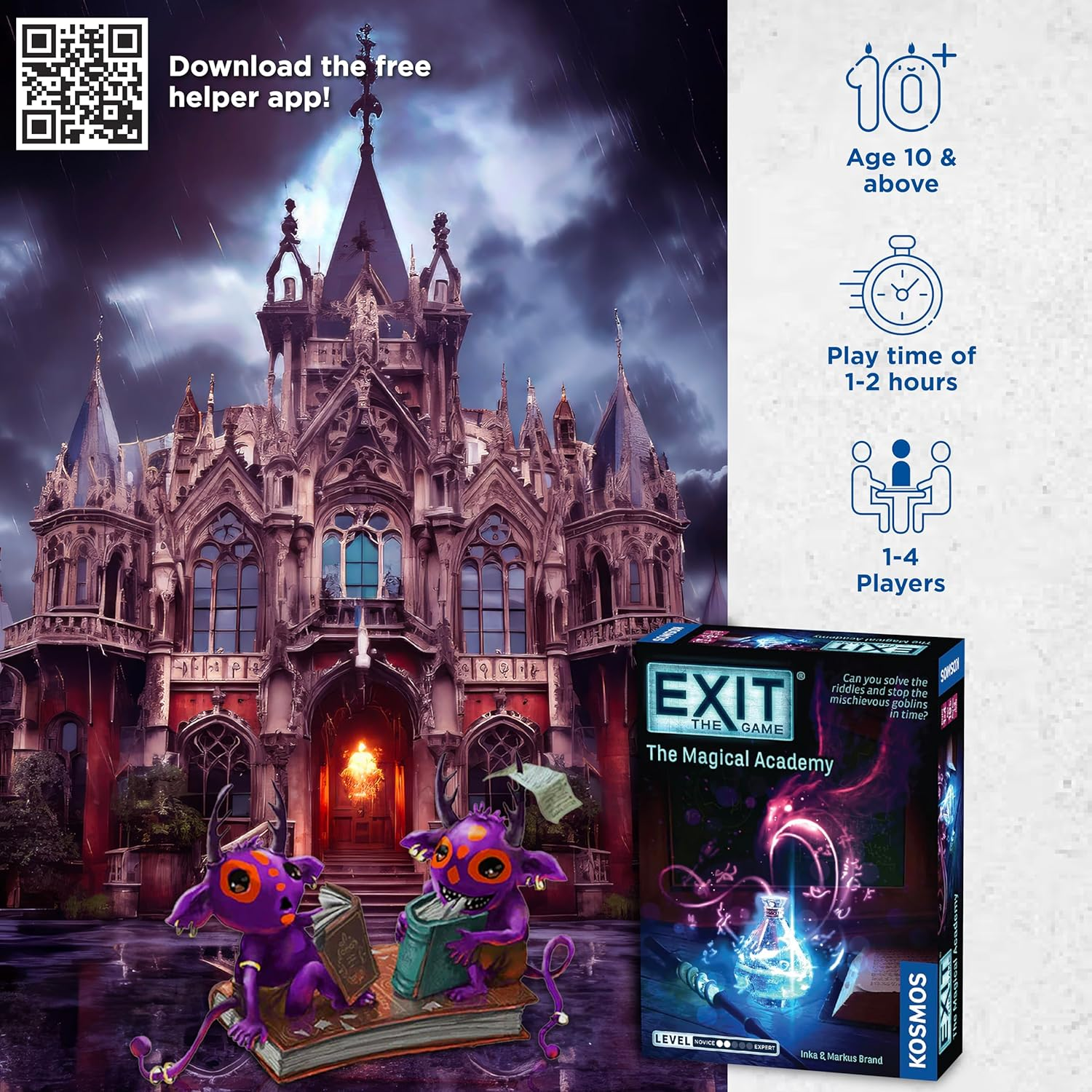 EXIT: the Game - the Magical Academy | Escape Room |Co-Op Games | 1+ Players | Brainteasers | Wizards | Ages 10+