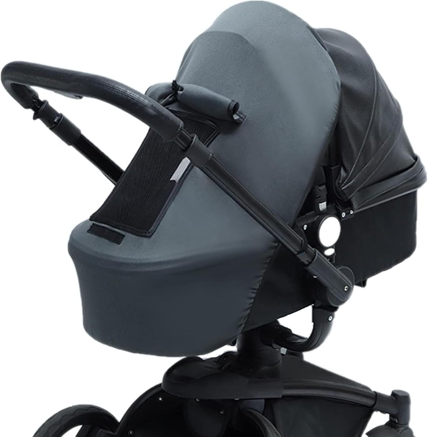 Sun Shade for Strollers, Universal Stroller Sun Protection Cover with UPF 50+ Sunshade UV Block for Baby (Black)