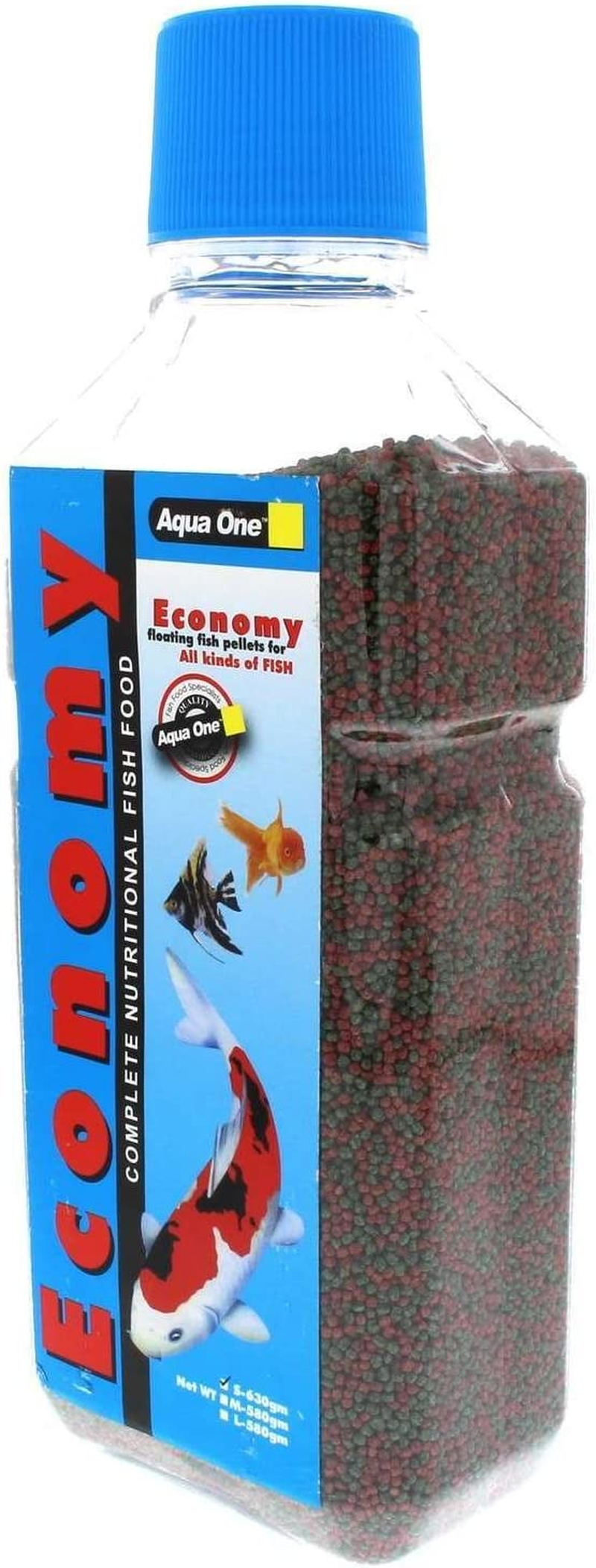 Economy Pellet 1Mm Fish Food 630G Bottle 11591 Fish Tank Aquarium Aqua One image number 6