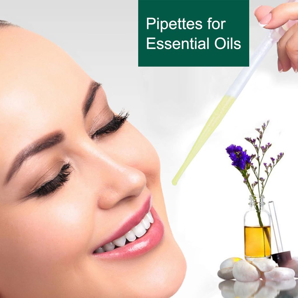 100 PCS 5ML Disposable Plastic Transfer Liquid Dropper Plastic Essential Oils Graduated Transfer Pipettes Washable Pipettes for Essential Oils Paint Alcohol image number 2