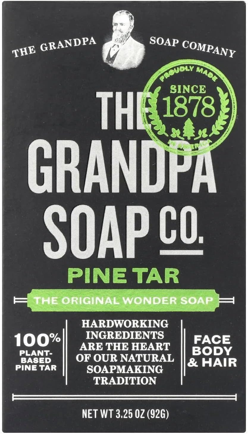 Grandpas Pine Tar Soap 4.25 Ounce Bar