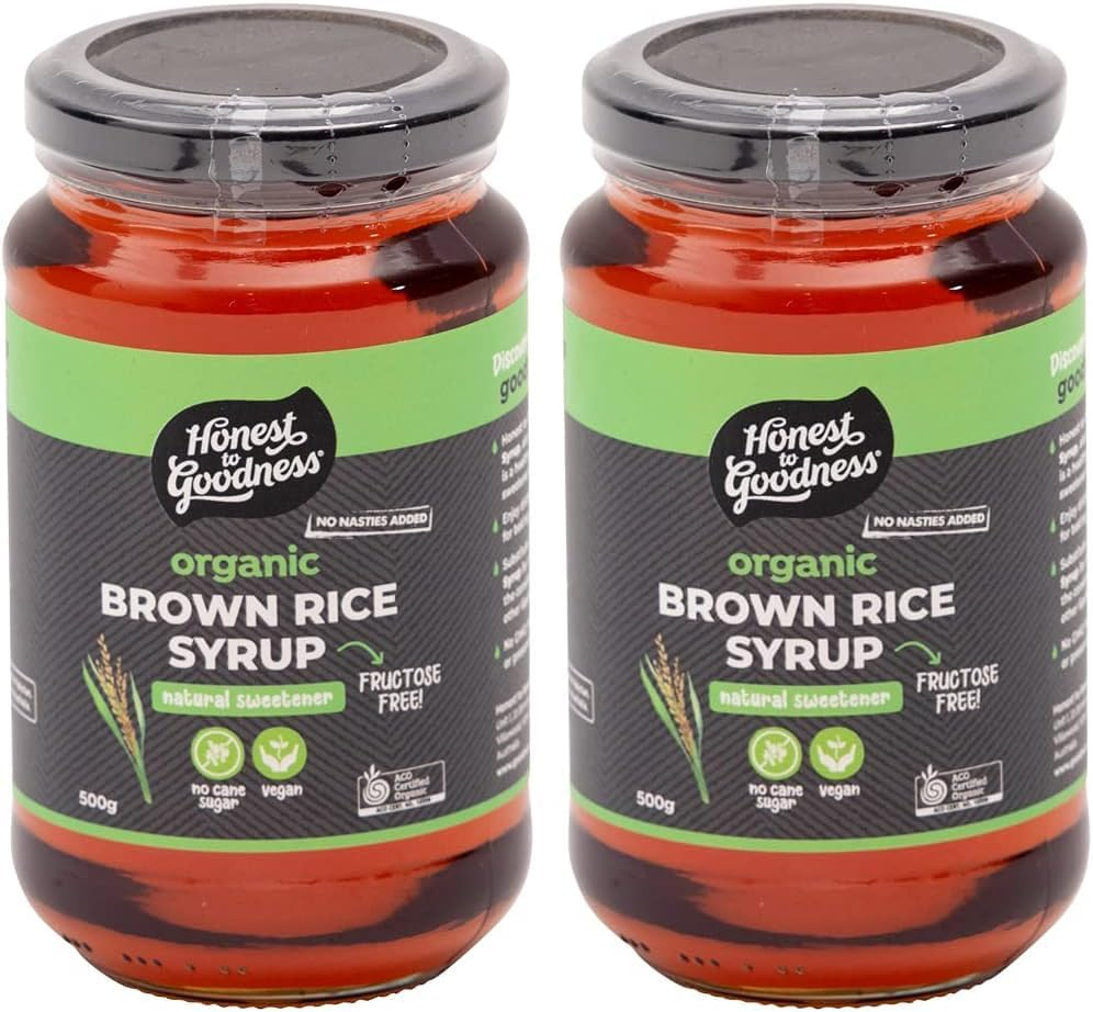 Honest to Goodness, Organic Brown Rice Syrup, 500 Grams - This Syrup Has a Mild, Caramel-Like Sweetness. Enjoyed as a Spread, Drizzled on Food or in Drinks.
