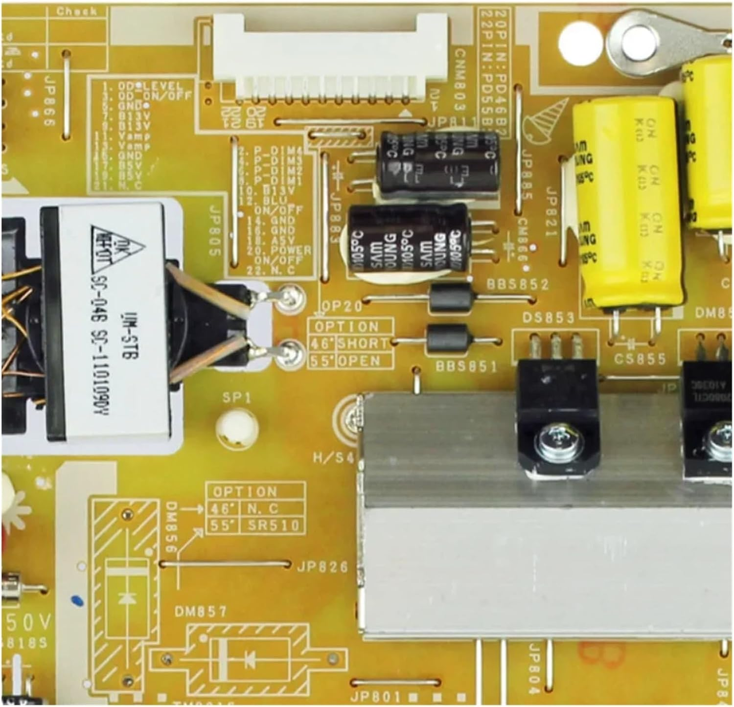 Replace TV Power Board BN44-00427A with BN44-00427B, Compatible for Samsung, TV Power Board for UE46D8000YU, UN46D7000, UE46D6530, UE46D8000, UE46D6500, UA46D6400 image number 2