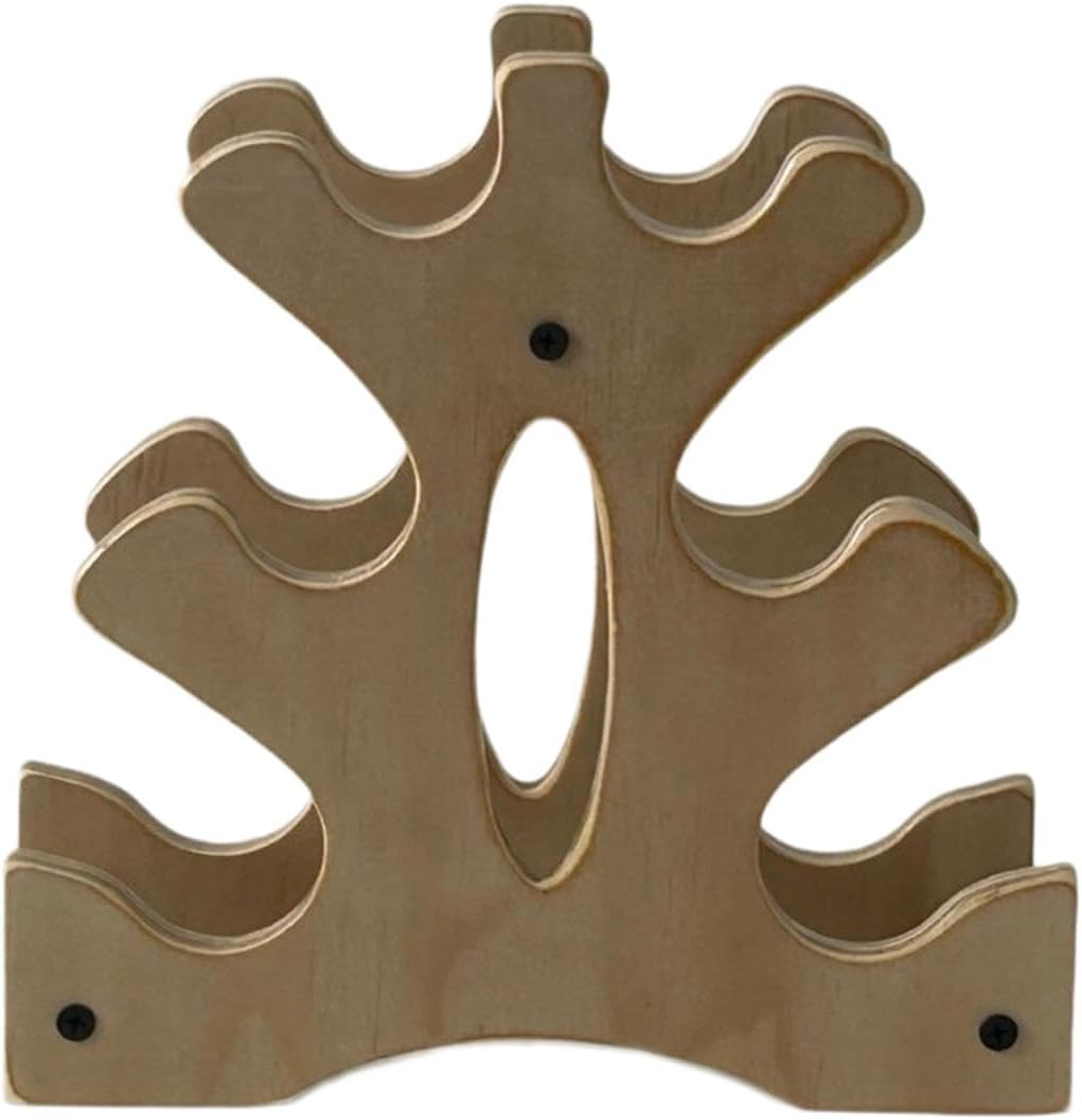 Pegciuho Compact 3-Tier Wooden Dumbbell Rack for Fitness and Weightlifting Training image number 6