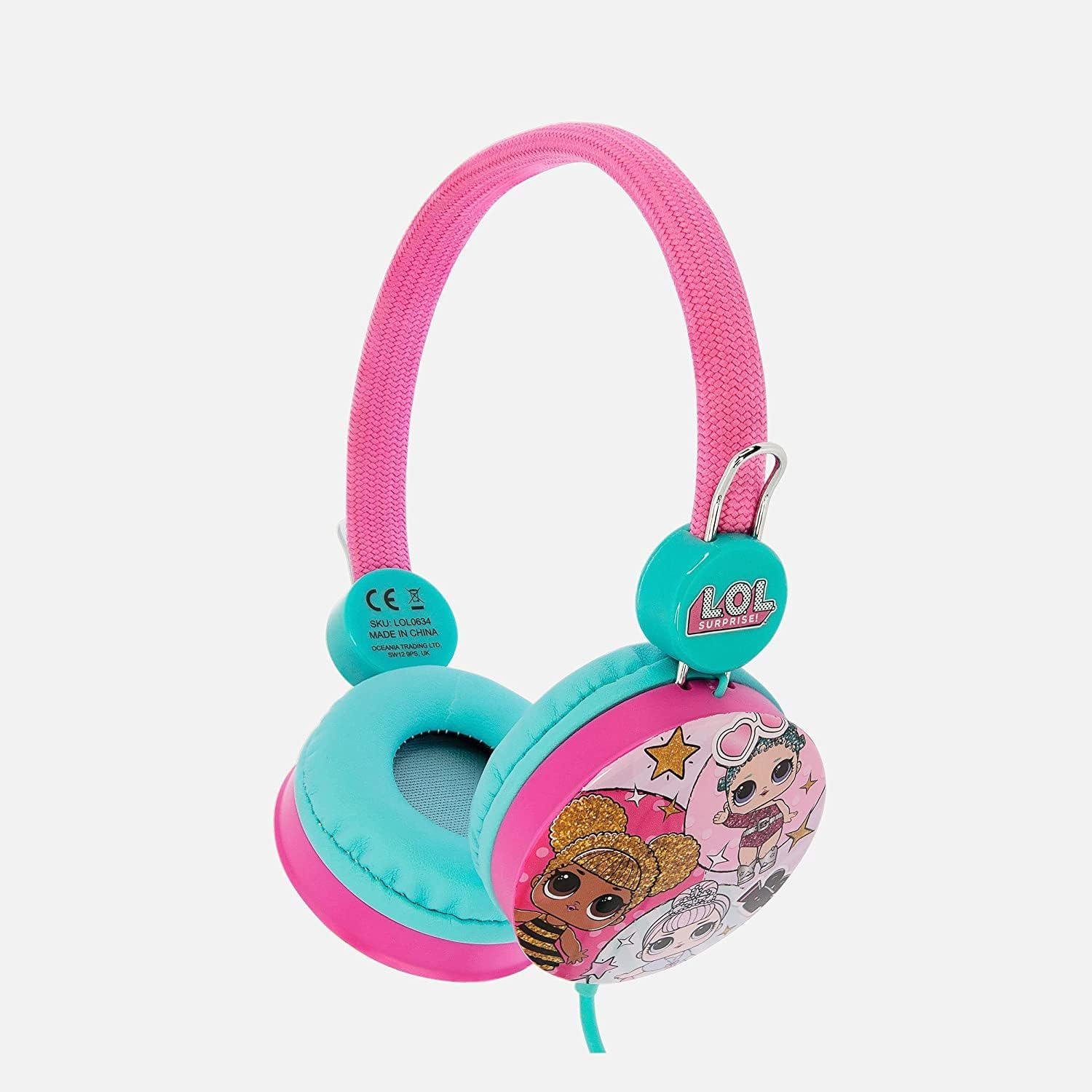 L.O.L. Surprise! Girls Headphones Wired 3.5Mm Stereo Jack Device Compatible