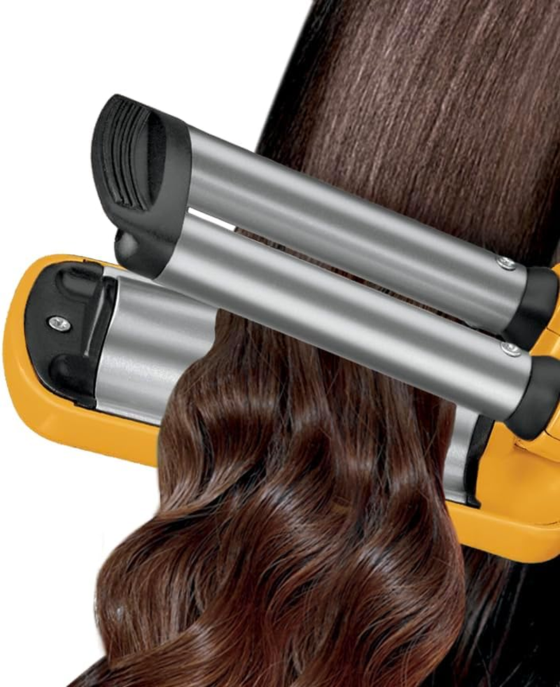 VS Sassoon Petite Style Glam Wave &ndash; Compact Triple Barrel Hair Waver for Mermaid Waves & Texture with 200&deg;C Heat, Smooth Glide Ceramic Barrels, Lightweight, Multi Voltage for Global Travel image number 1