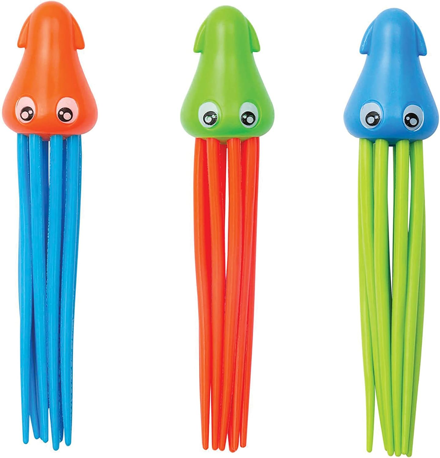 Splash about SAFS Floaty Fun Squid, Pack of 3 Pool Diving Toys, Assorted