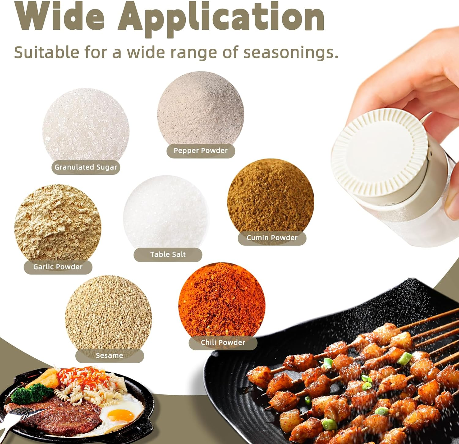 Salt Shaker,Dual-Aperture Glass Salt and Pepper Shaker - 260G, Sodium Calcium Glass, Easy-Press Dispenser for Even Seasoning, Ideal for Breakfast, BBQ, Steak image number 1