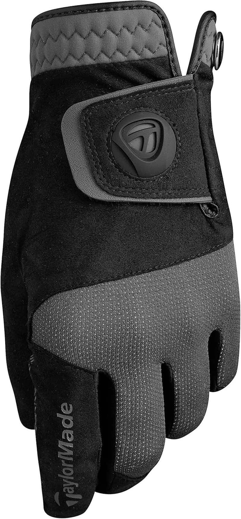 Taylormade Rain Control Cadet Glove (Black/Gray, Medium), Black/Gray(Medium, Pair) image number 3