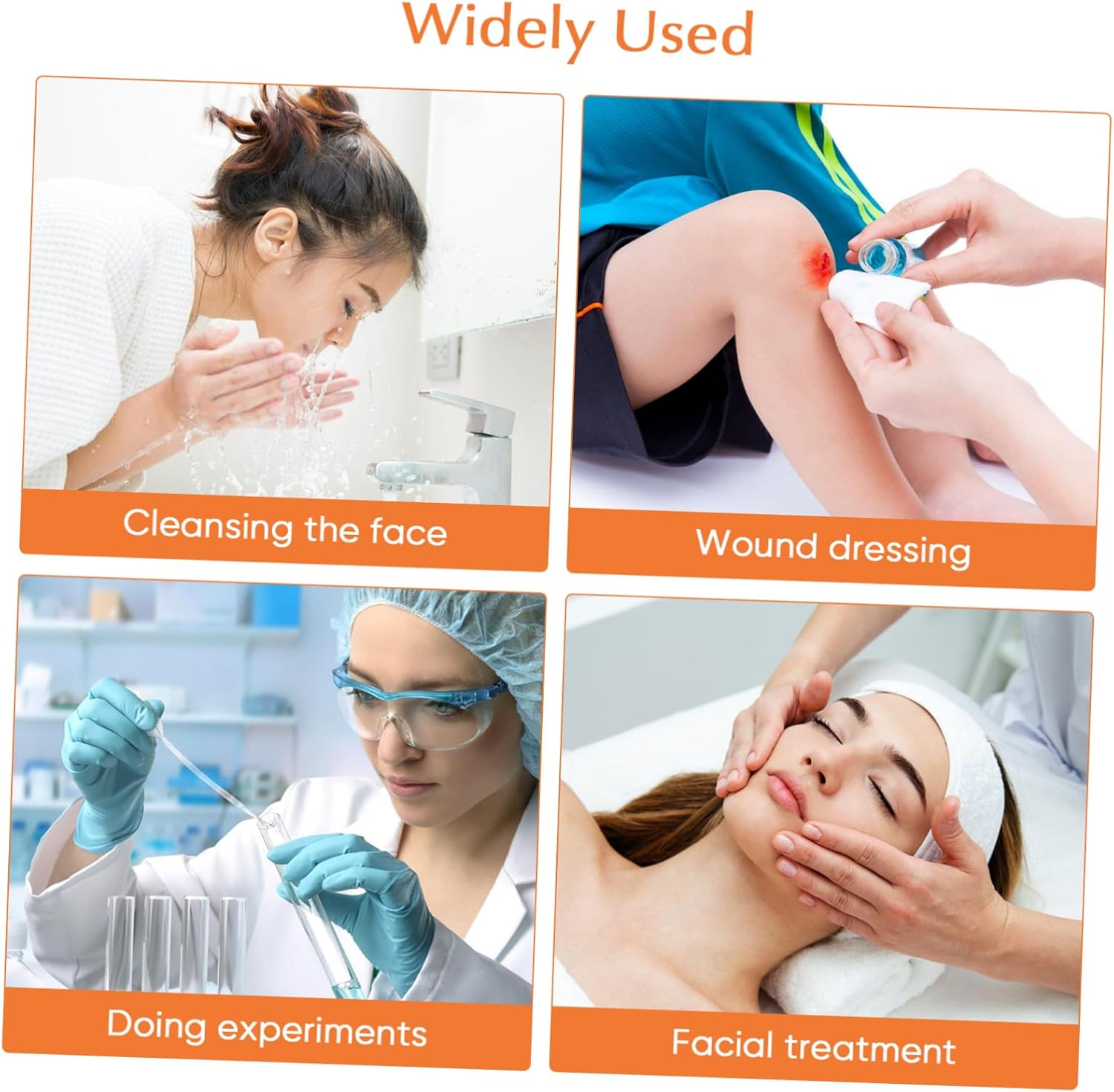 Outanaya 200Pcs Non Woven 10X10Cm Care Supplies First Aid Non Woven Fabric for Medical Use and Personal Care image number 6