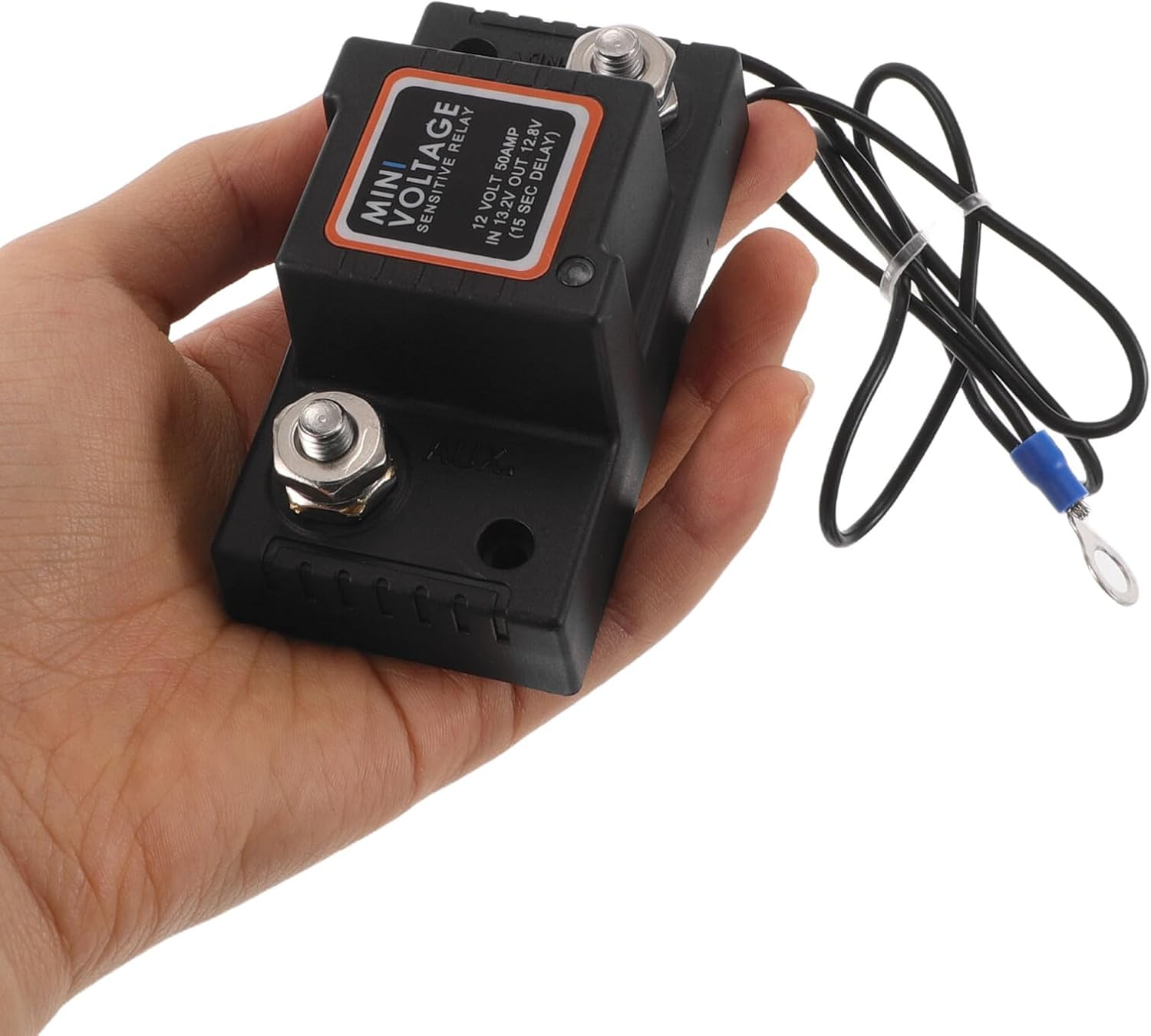 Baluue Mini Battery Isolator Automotive Isolator for Motorcycle Motorbike Go-Kart Voltage Sensitive Relay Power off Switch image number 1