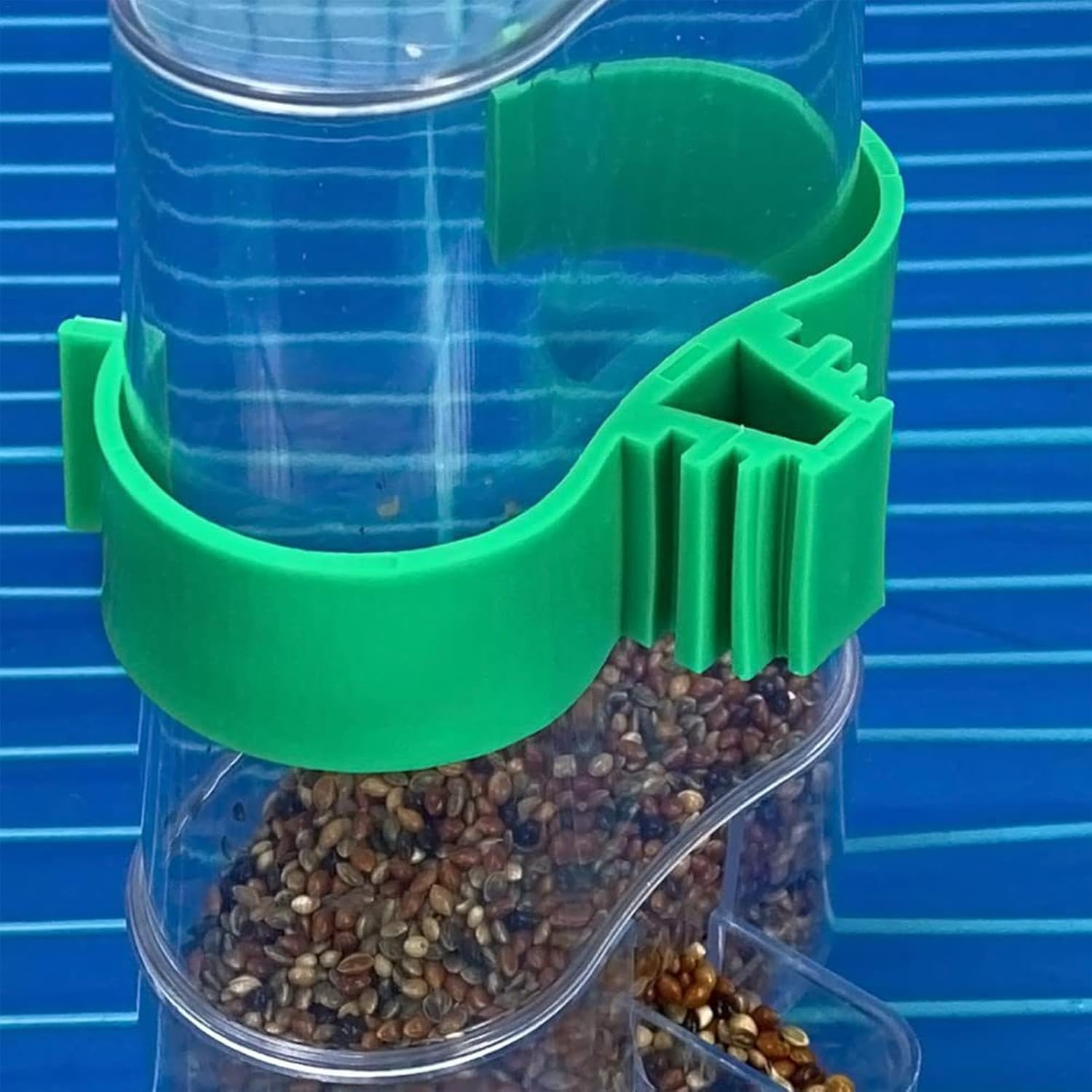 Comoda No Mess Bird Feeder | /Set Bird Water Dispenser Parrot Feeder with Clip | Water Dispenser Set, Automatic Bird Feeder, and Sturdy Pet Bird Feeder for Cage, Cockatiel, Budgie