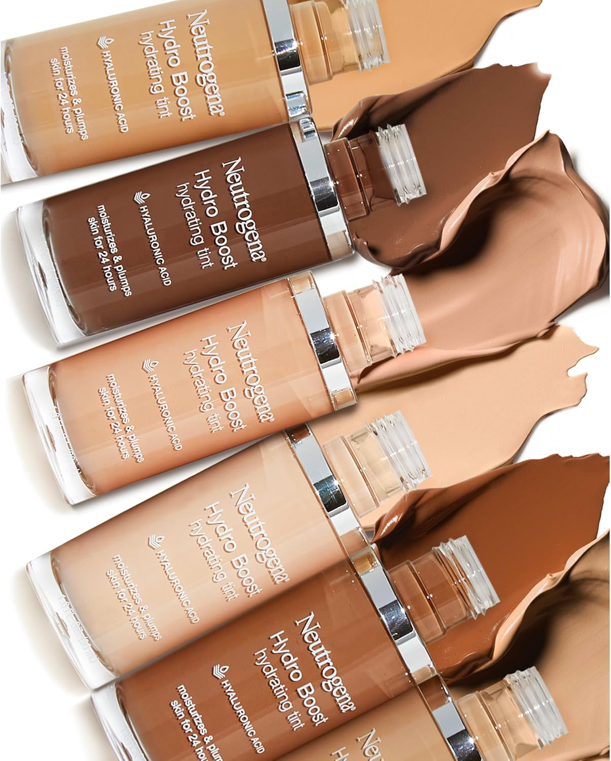 Neutrogena Hydro Boost Hydrating Tint with Hyaluronic Acid, Lightweight Water Gel Formula, Moisturizing, Oil-Free & Non-Comedogenic Liquid Foundation Makeup, 115 Cocoa Color 1.0 Fl. Oz image number 2