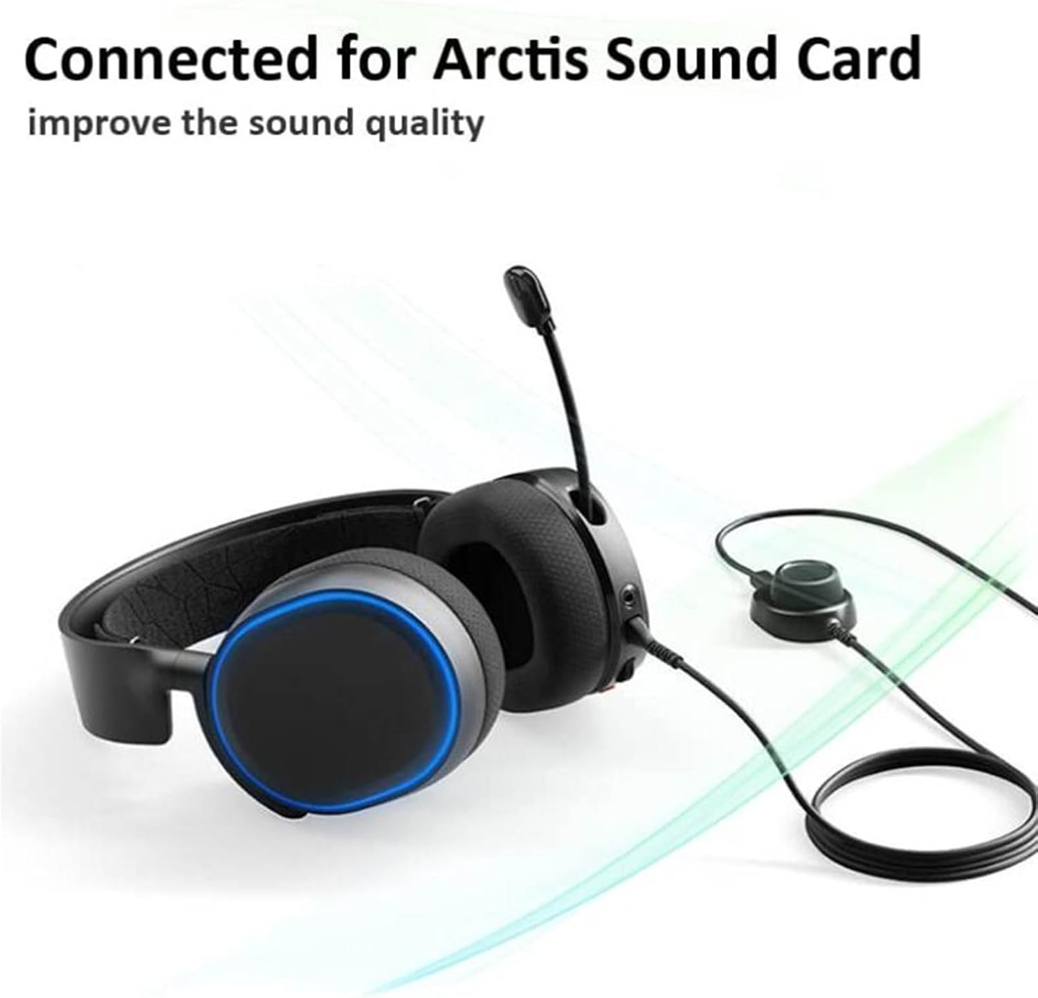 Replacement Audio Cable for Steelseries Arctis 3 Arctis 5 Arctis 7 Arctis Pro Arctis Prime Gaming Headsets, 4.9Ft OFC Cores Independent Shielding Audio Cord Cable image number 1