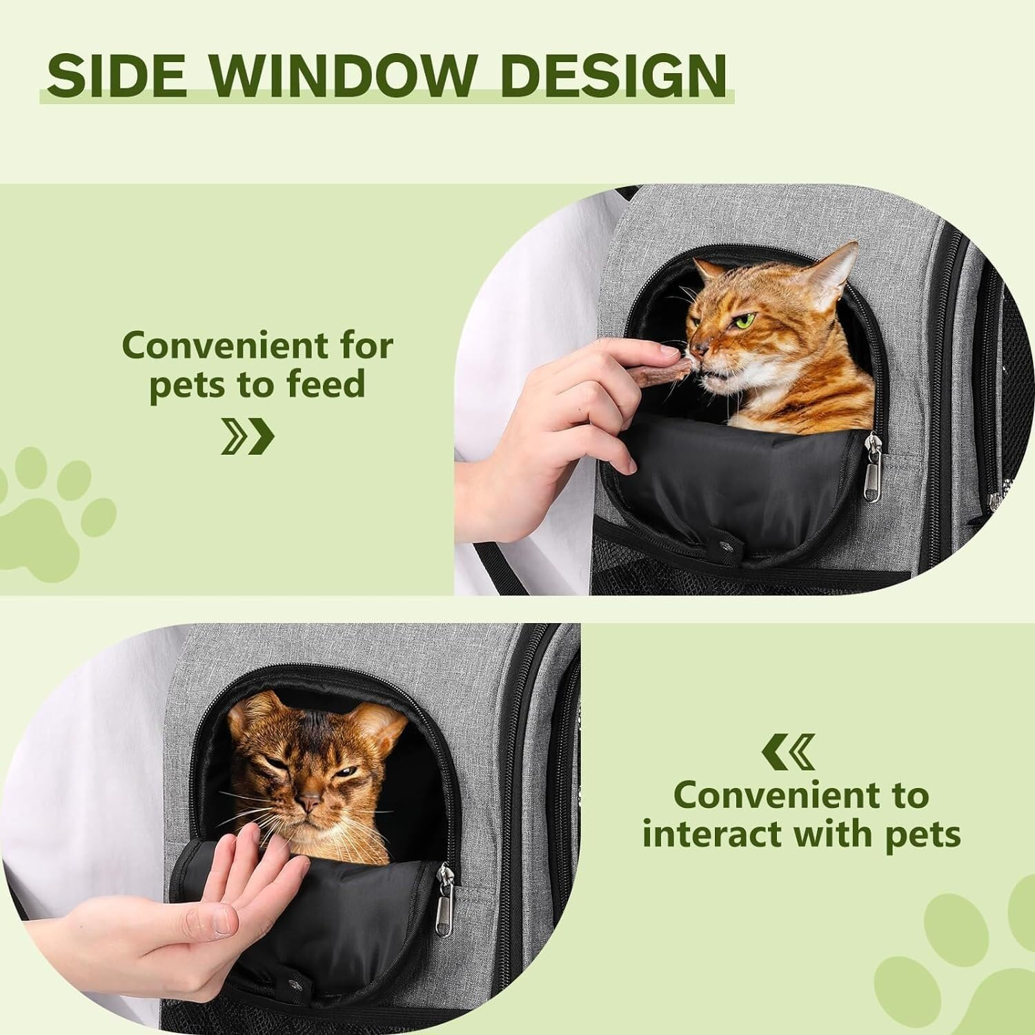 Cat Bag Dog Carrier Pet Carrier Cat Backpack Cat Backpack Carrier for Cat Puppy Cat Carrier Backpacks with Breathable Scratch-Resistant Mesh Cat Carrier Pet Bag Carrier image number 6