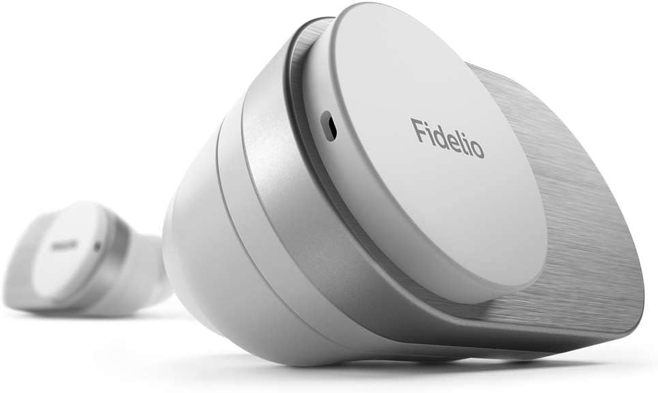 Philips Fidelio True Wireless Noise Cancelling Pro+, More Music. 48 Hours, 2-Way System. Balanced Armature, Comply T1WT/00 Earplugs, White - T1Bk image number 3