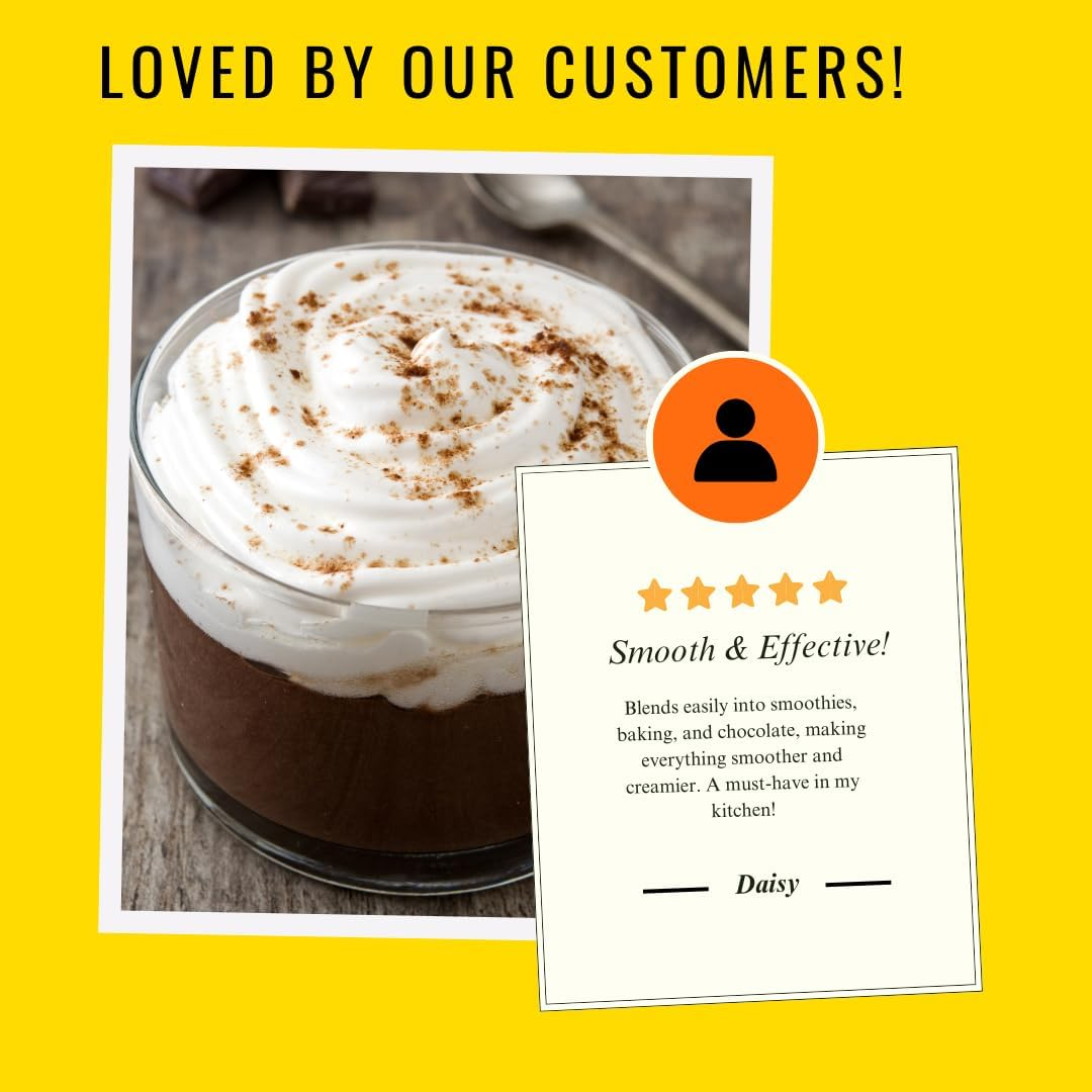 Flavour Drum Sunflower Lecithin Powder (7Oz / 200G) | Non-Gmo Natural Emulsifier for Smooth Texture in Baking & Beverages image number 1