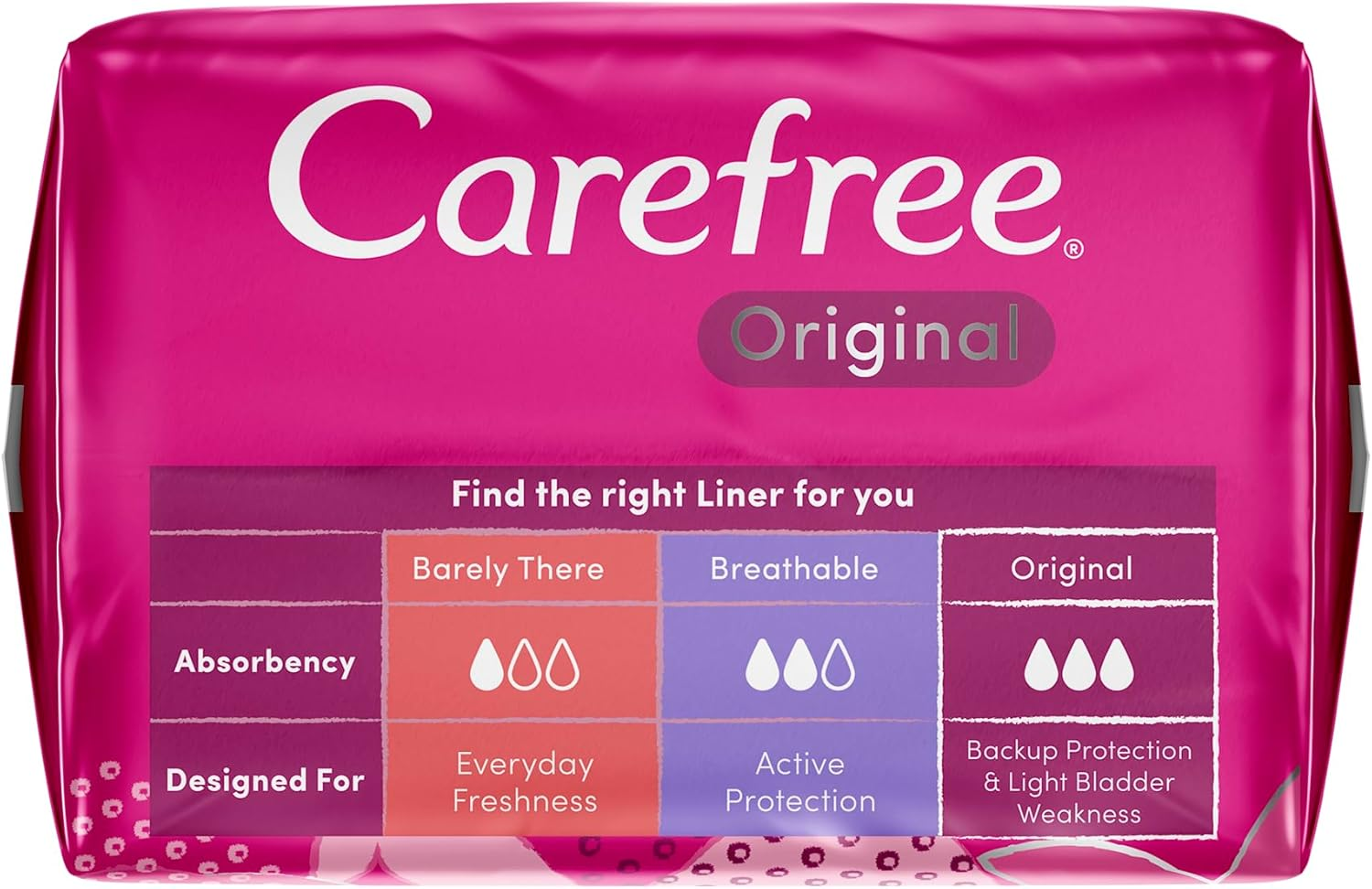 Carefree Original Scented Liners 30 Pack image number 2
