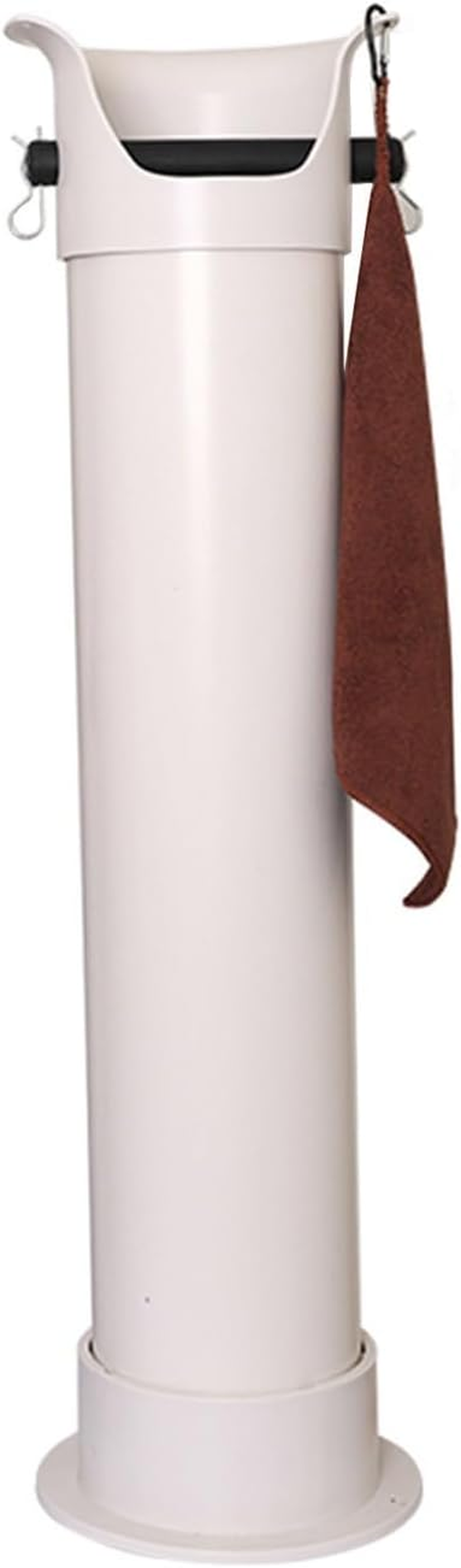 Coffee Knock Box, with Garbage Bags and Towel, 17L Espresso Grind Dump Collection Bin,For Household Teahouse(White)