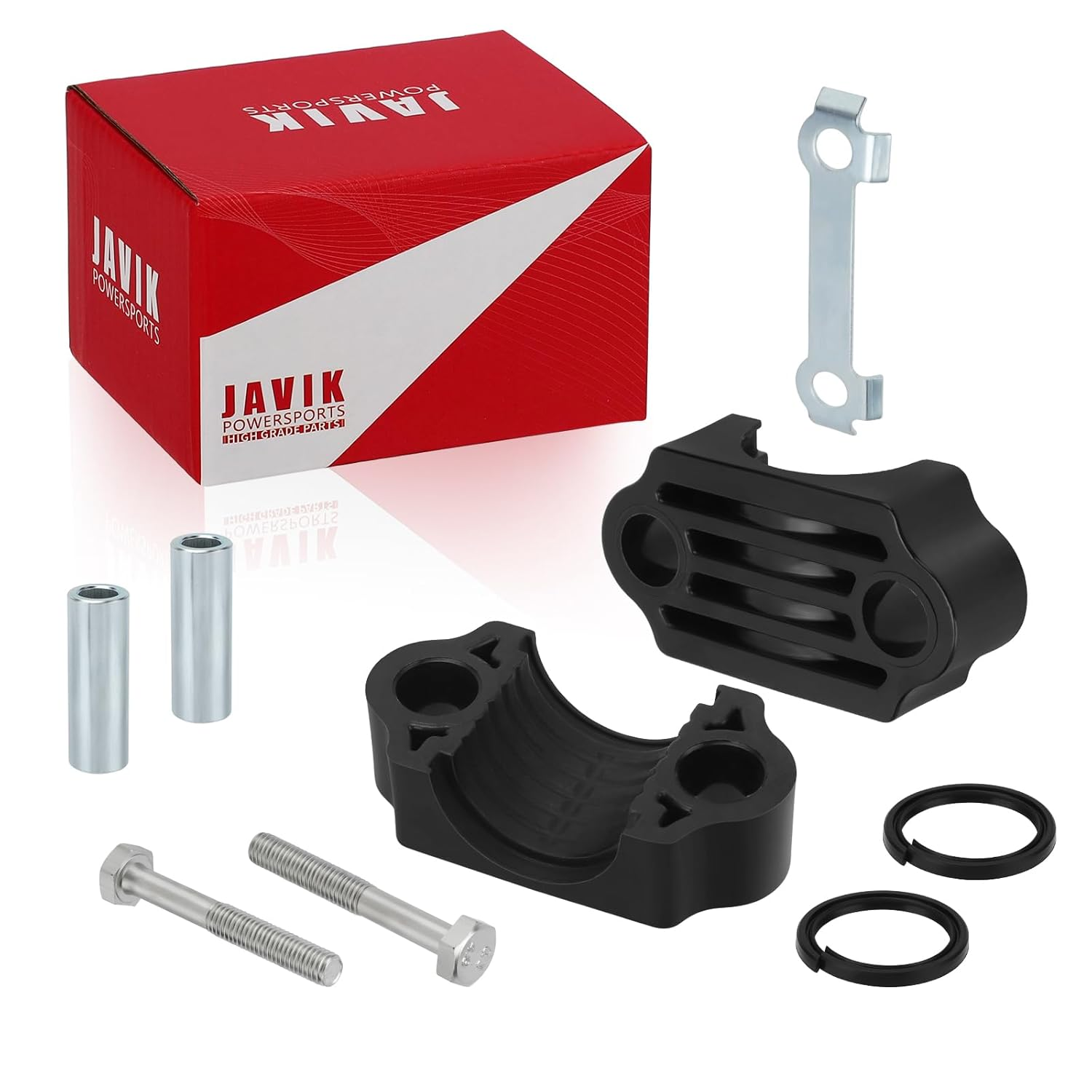 JAVIK Steering Stem Bushing Seal Rebuild Kit Fit for Yamaha YFZ450 Big Bear 400 YFM400 Wolverine 450 Grizzly 550 350 450 700 Raptor 700, OEM# 93112-31800-00