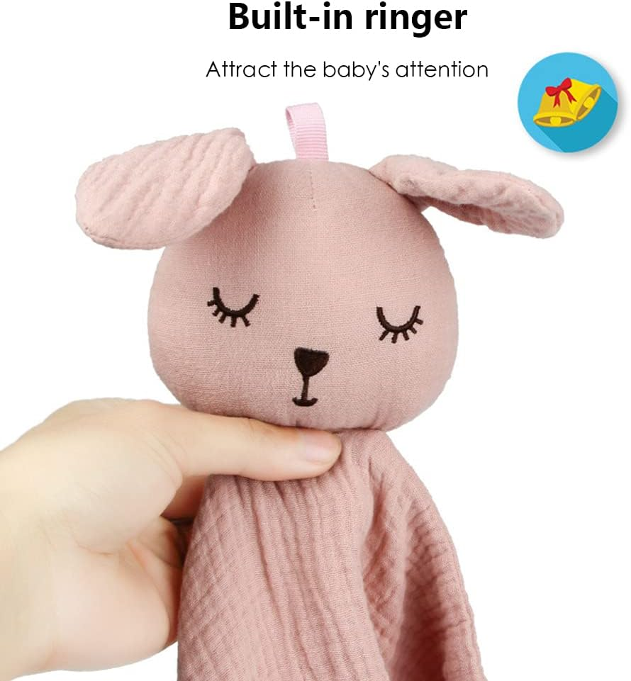 Organic Cotton Muslin Lovey Blanket, Kara Security Blanket Soft & Breathable Lovie Baby Gifts for Boys and Girls One Size image number 6