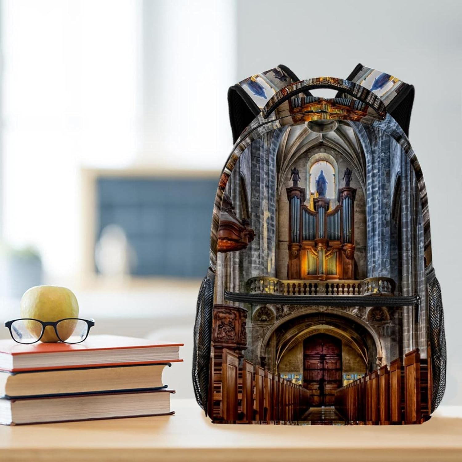 Cathedral Backpack Students Shoulder Bags Travel Bag College School Tote Backpacks image number 3