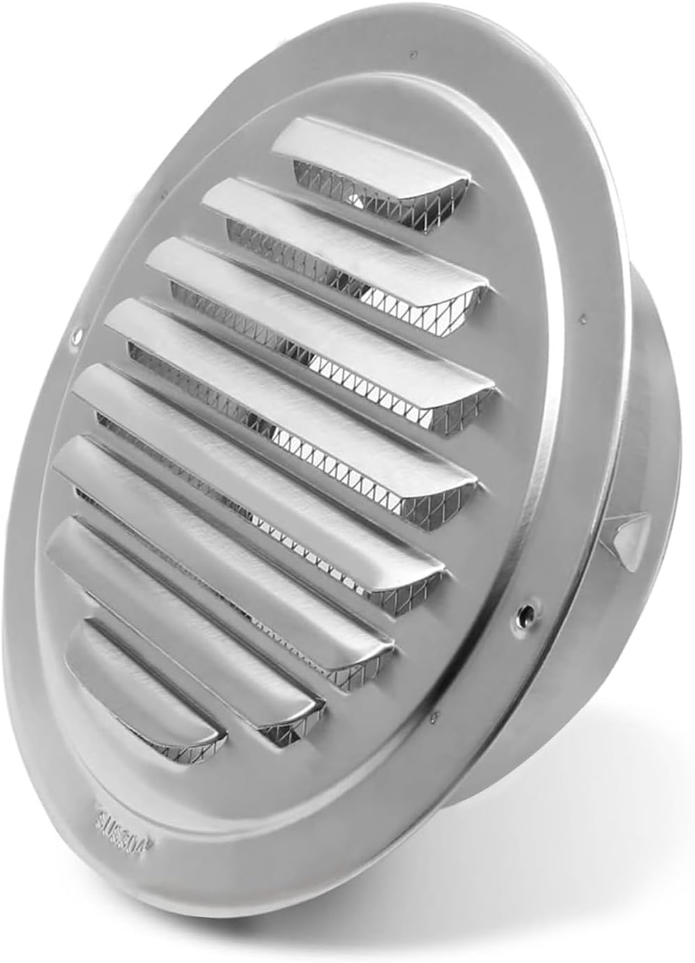 Vent Soffit Vents Exterior,Vent Cover, Air Circulation Ventilation round Vent Cover,Air Vents Louvered Hood Flat Ducting