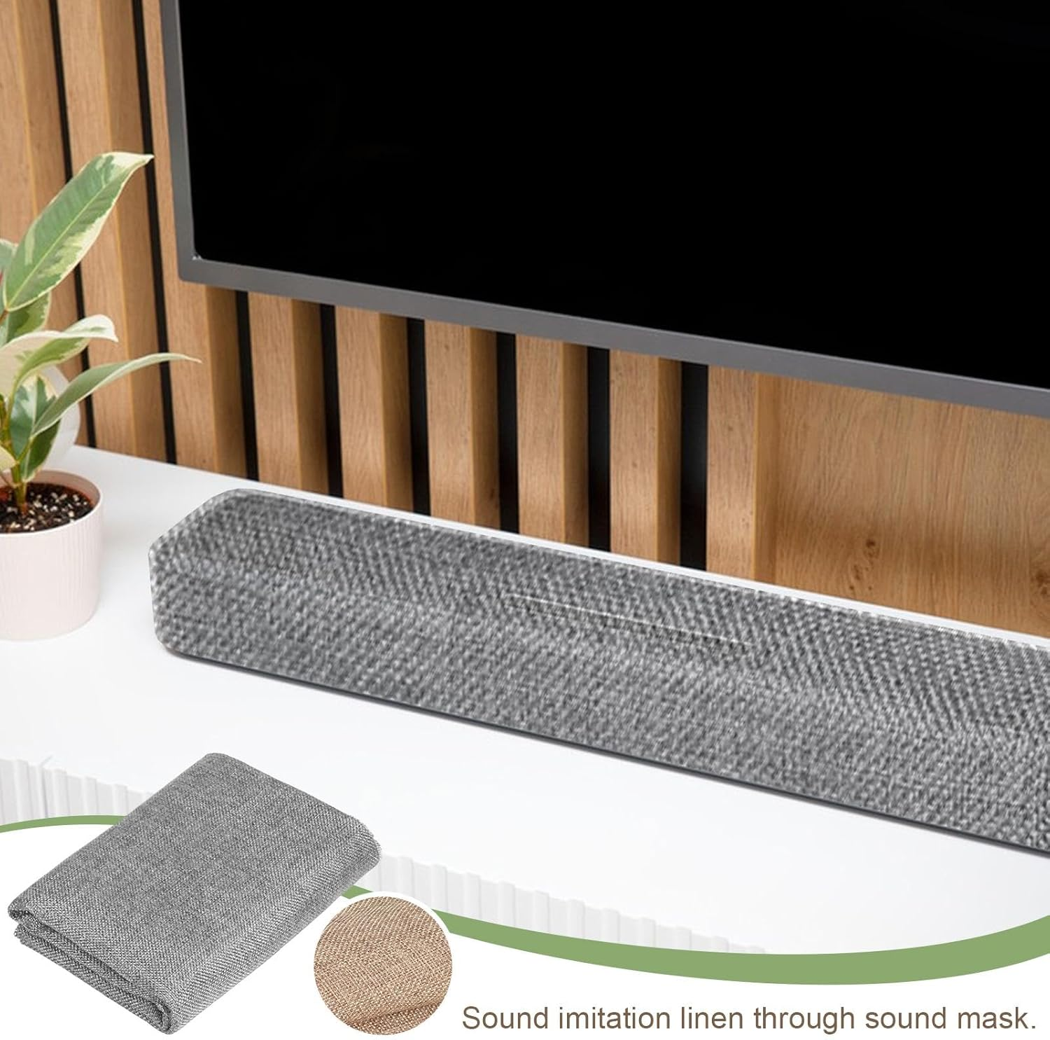 Speaker Grill Cloth | Transparent Speaker Protective Cloth - Great Sound Permeability Fabric Replacement for Audio Panels, Media Cabinet, Home, Stage image number 2