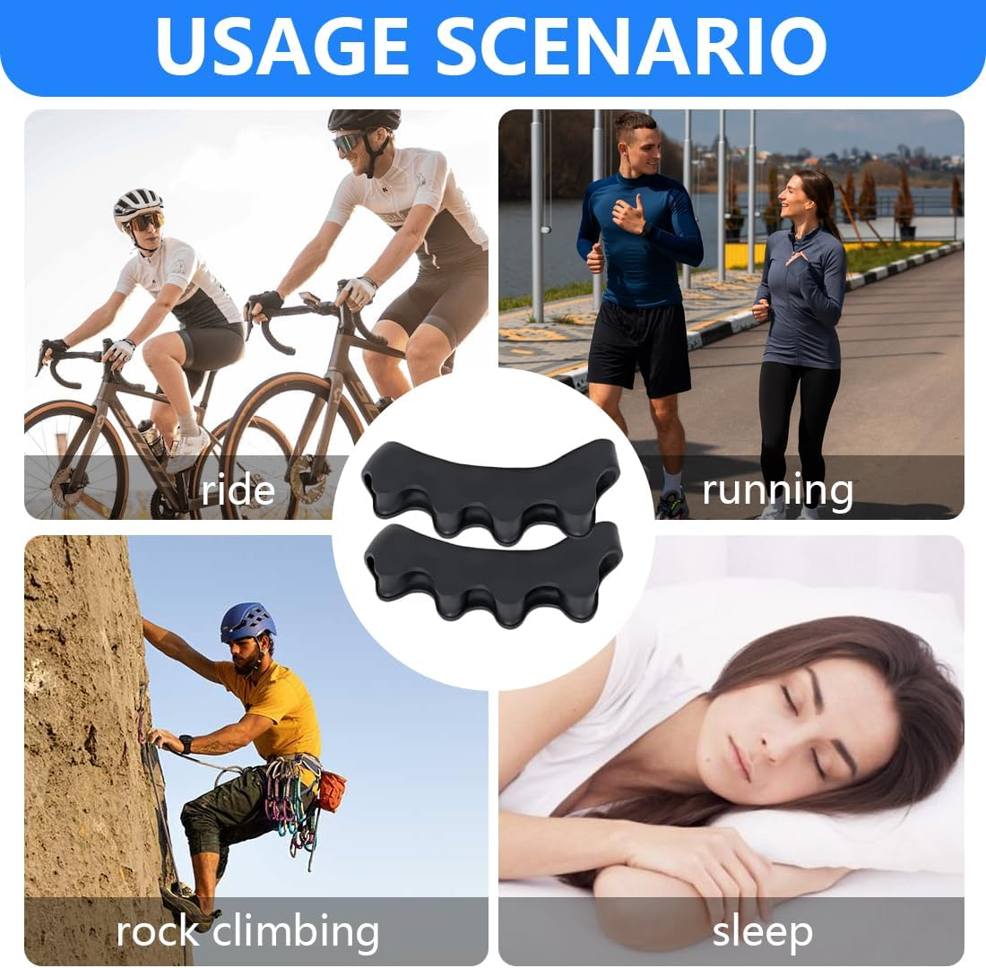 BEPSYOM 4 Pairs Toe Spacer Silicone Toe Separator Hallux Valgus Correction, 8 Pieces Toe Separator Toe Separator for All Toes, Men and Women image number 1