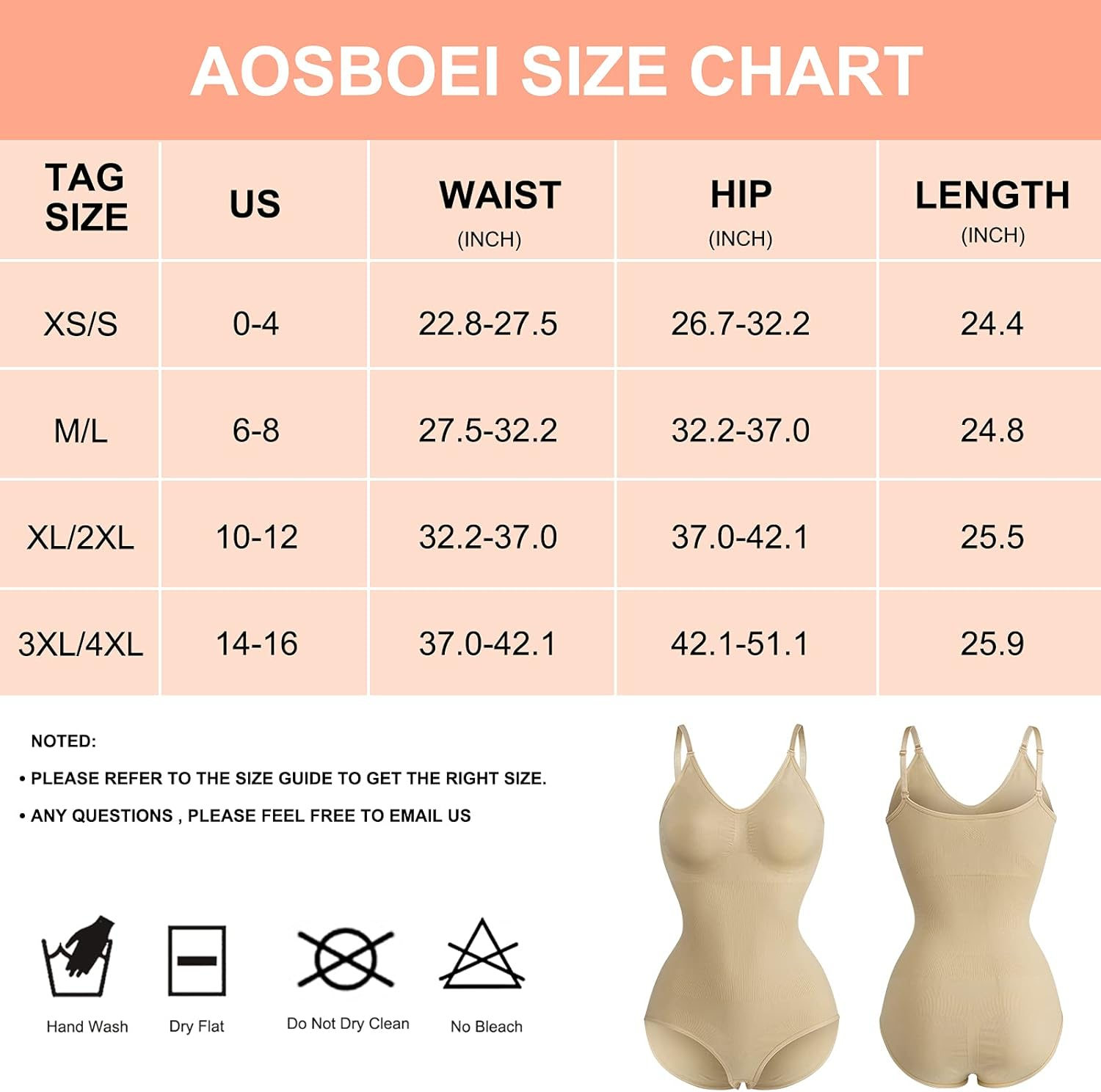 AOSBOEI Women Bodysuit Tops Shapewear Seamless Tummy Control Slimming Waist V Neck Sculpting Jumpsuits Body Shaper image number 2
