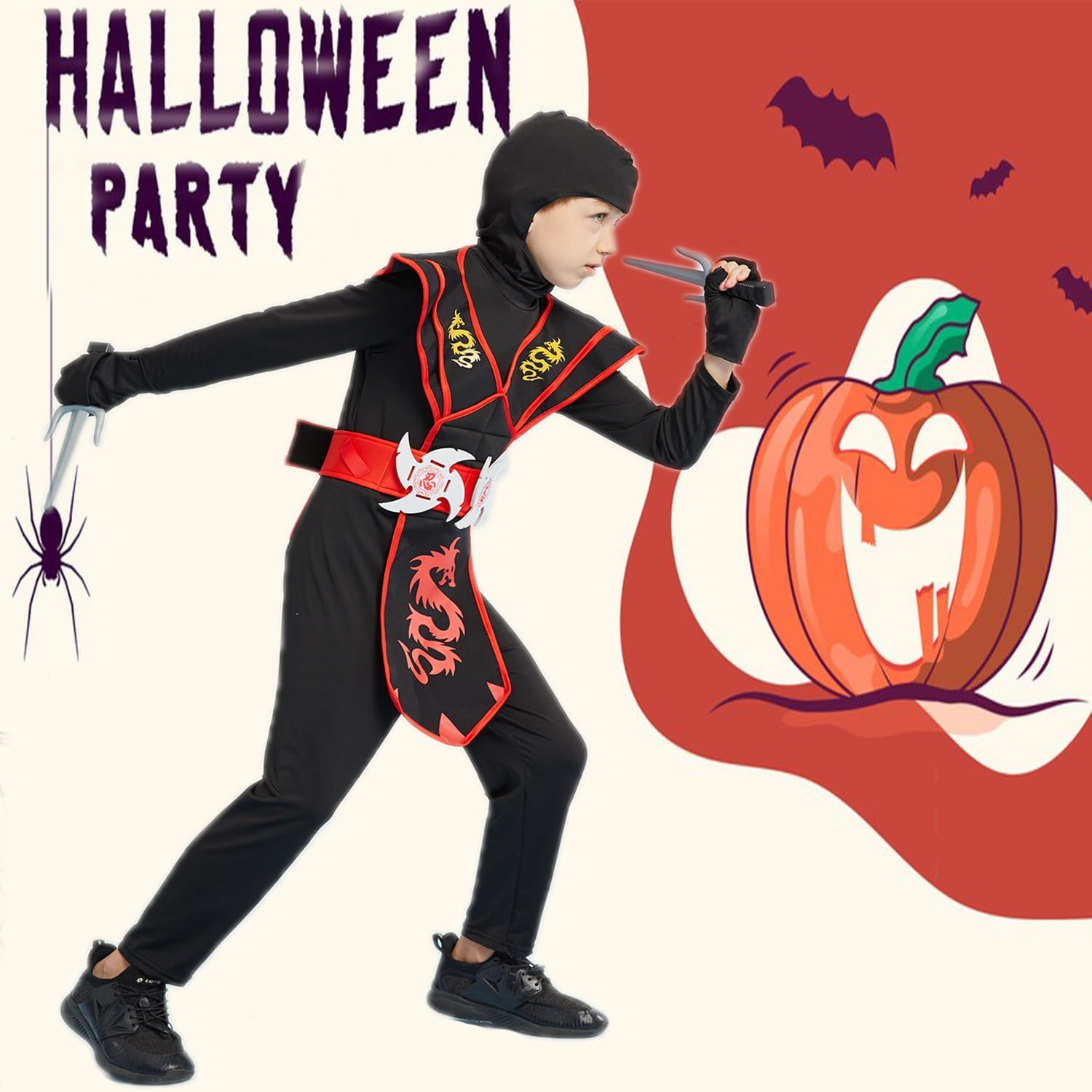 Ninja Costume for Boys image number 1