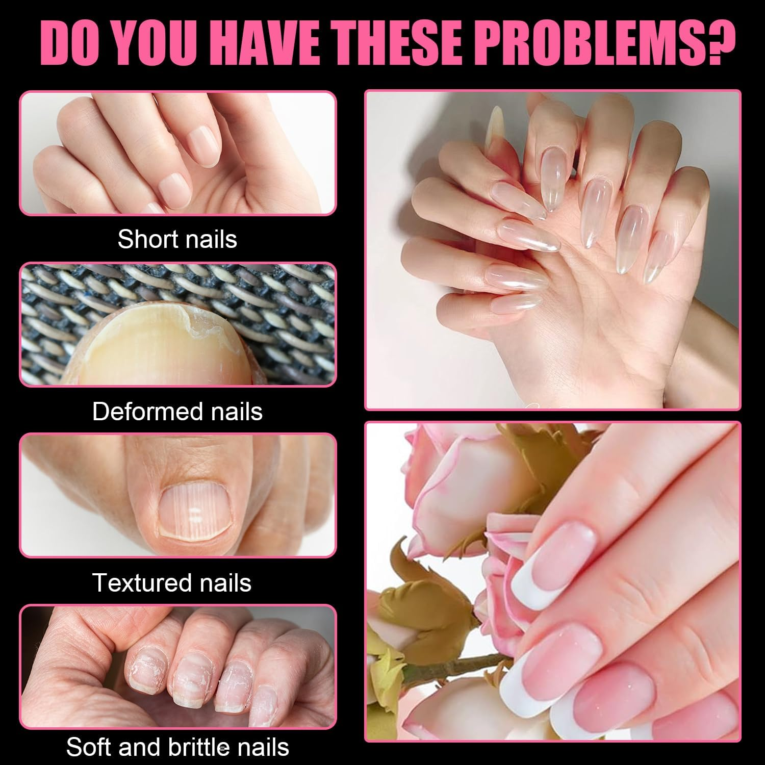 240 Pcs Extra Short Half Cover Almond & Tapered Square Nail Tips, 12 Sizes Soft Acrylic Nail Extension Tips with Box for Manicure Art Home DIY Salon