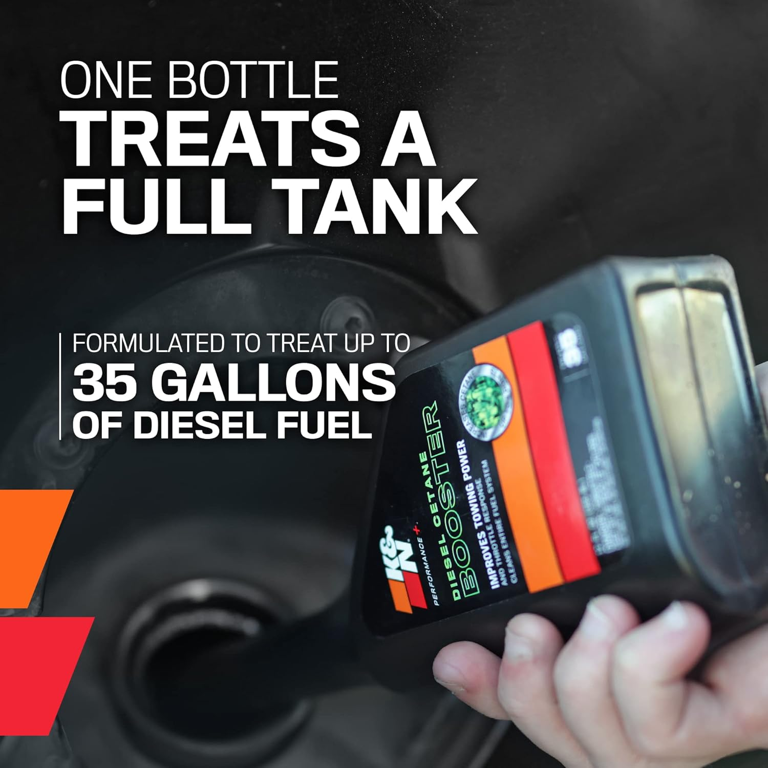 K&N Performance+ Diesel Cetane Booster: Improves Towing Power and Throttle Response, 12 Ounce Bottle Treats up to 35 Gallons, 99-2030 image number 4