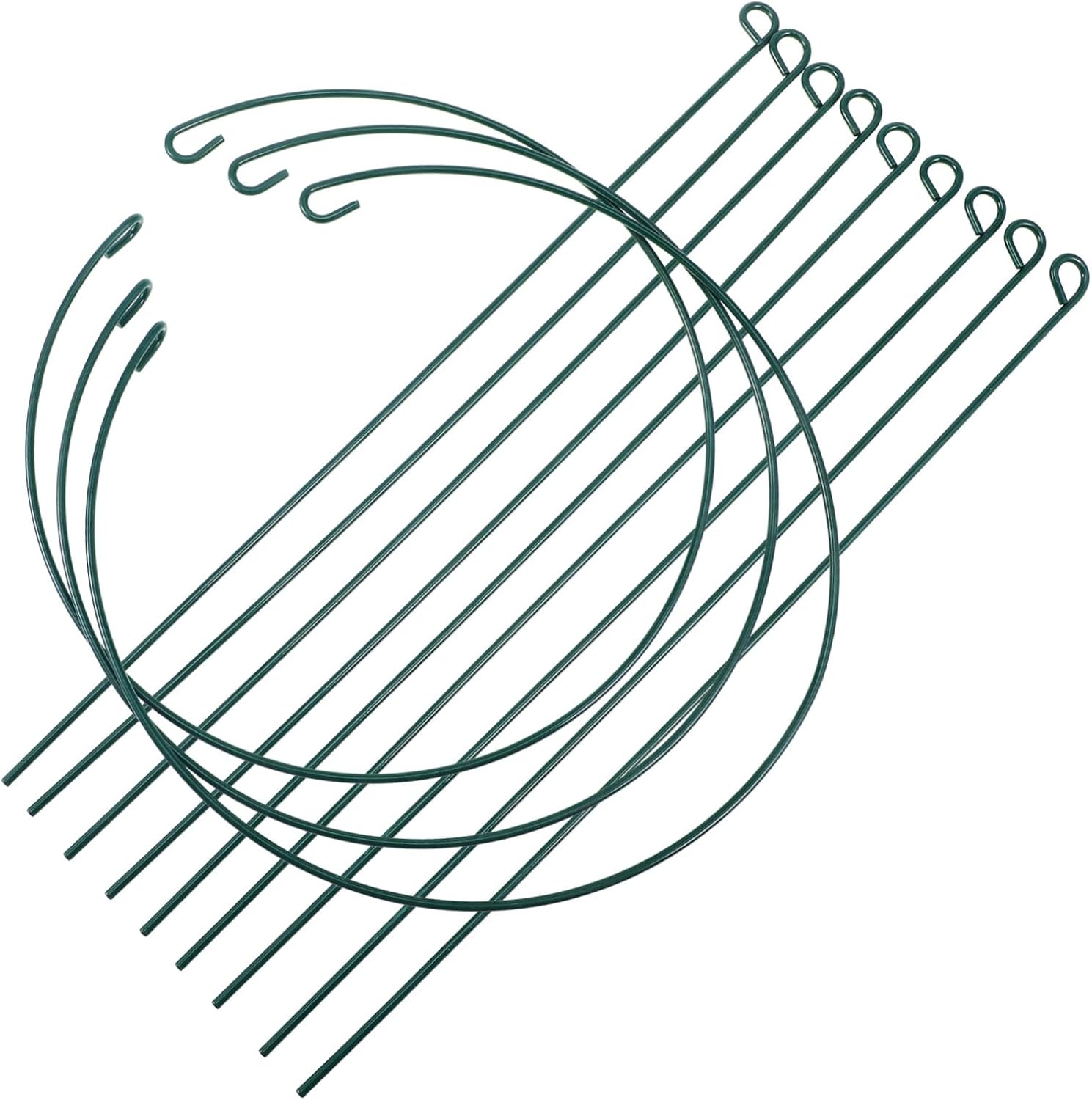 BUTIFULSIC 3Pcs Gardening Support Frame Peony Cages Plant Climbing Trellis Orchid Stakes Plant Bracket Garden Climbing Stakes Support Frames for Plant Vine Support Wrought Iron Green image number 5