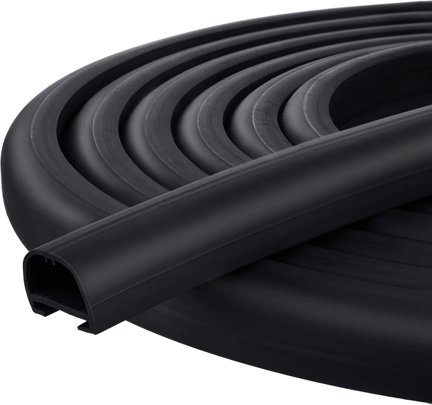 Tallew D-Shape Seal RV Slide Out System Long Black Rubber Thickened EPDM Seal RV Parts and Accessories for RV Travel Trailer Automotive Tops Door Side Slide Out System Seal, 35 Feet (1 X 15/16 Inch) image number 3